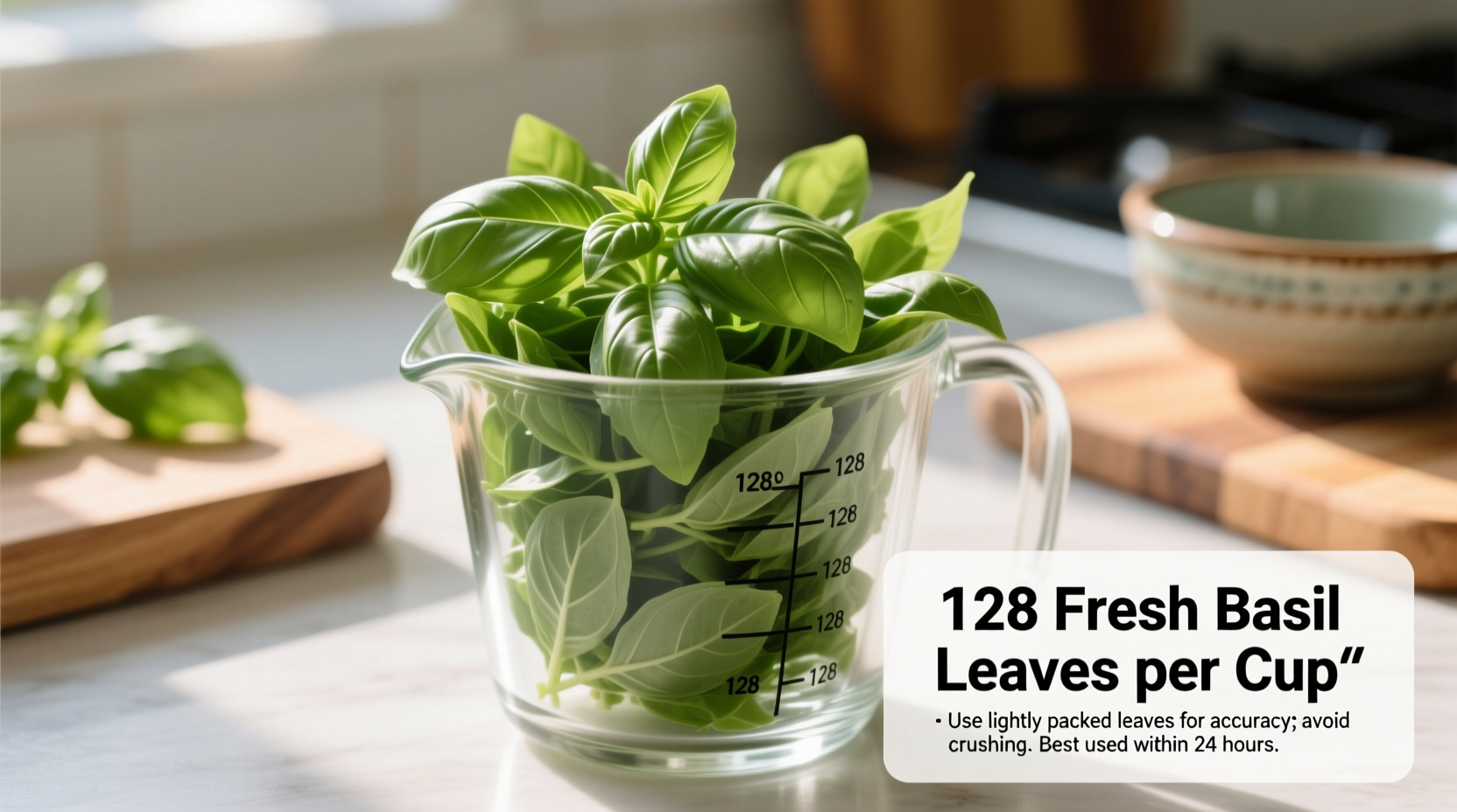 How Many Basil Leaves in a Cup? Exact Count & Tips
