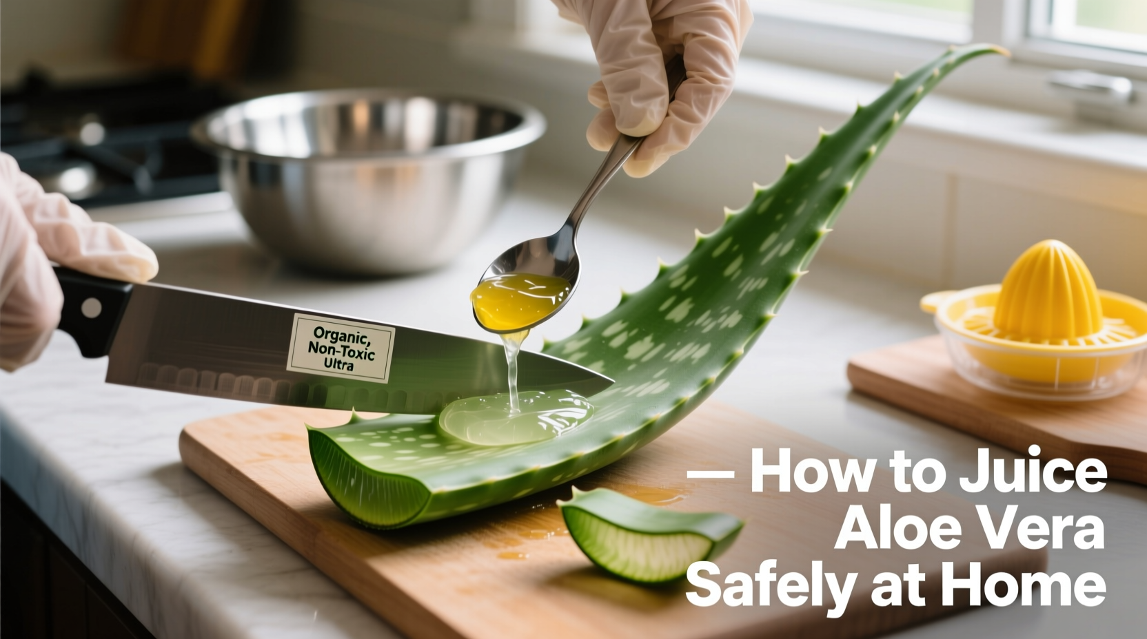How to Juice Aloe Vera Safely at Home