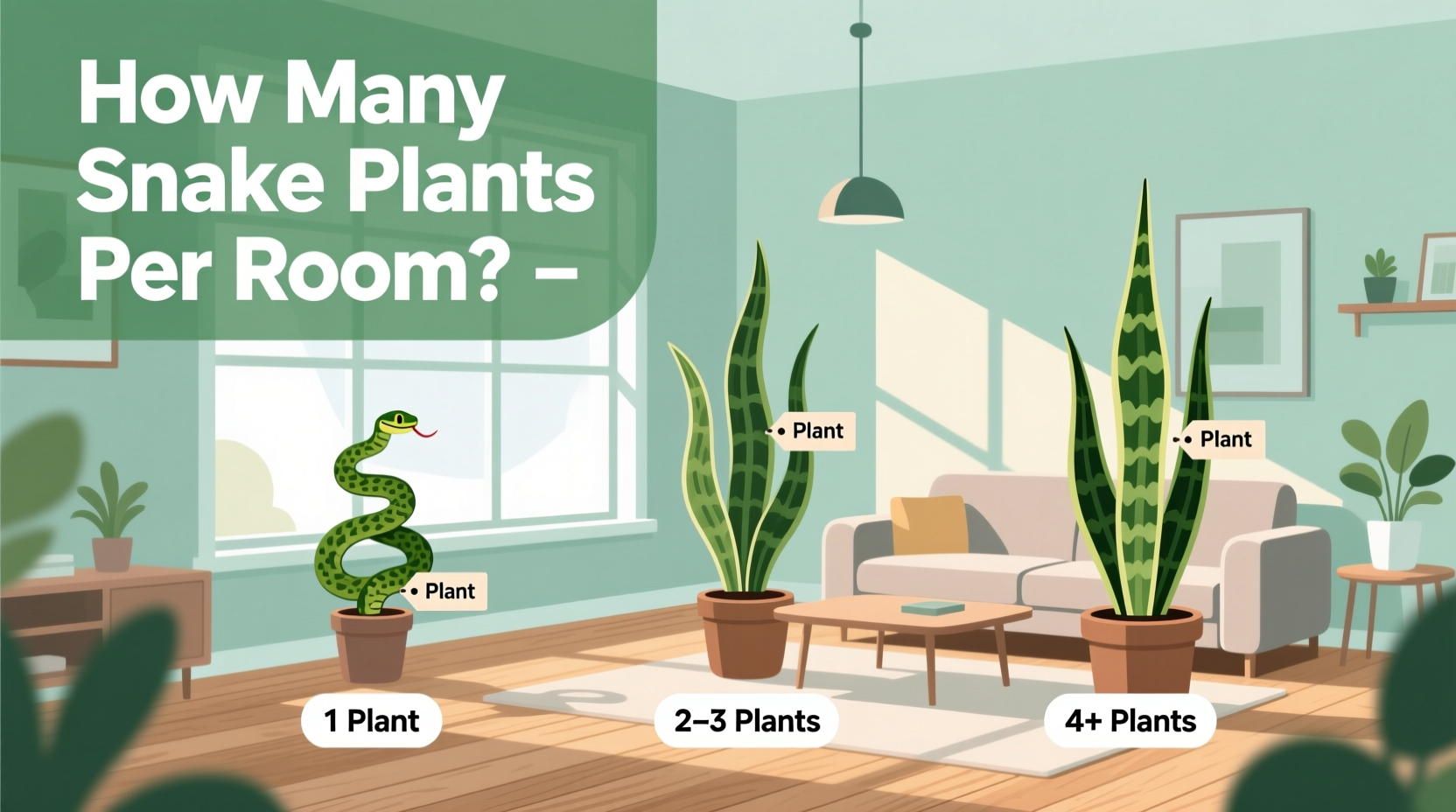 How Many Snake Plants Per Room?