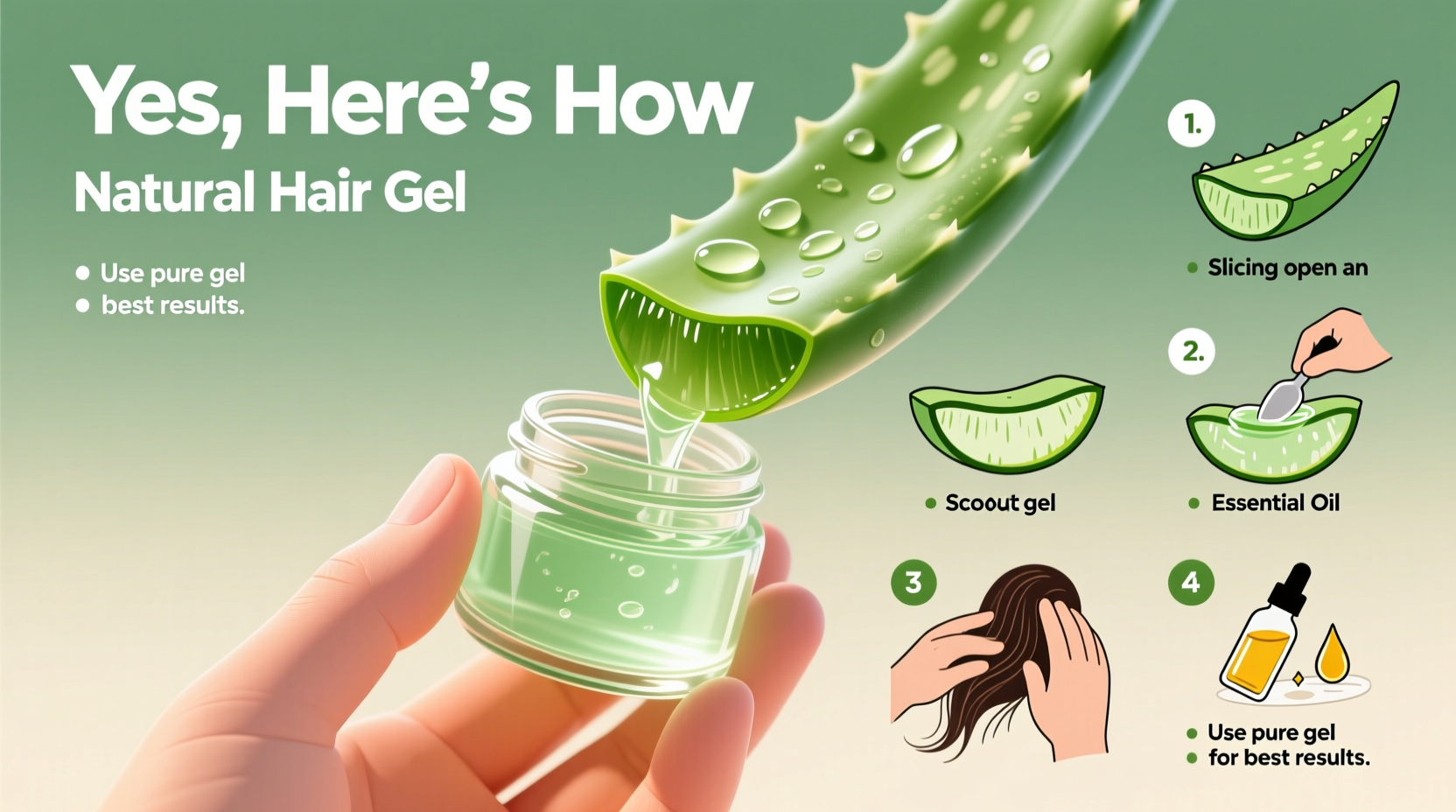 Can You Use Aloe Vera as Hair Gel? Yes, Here's How