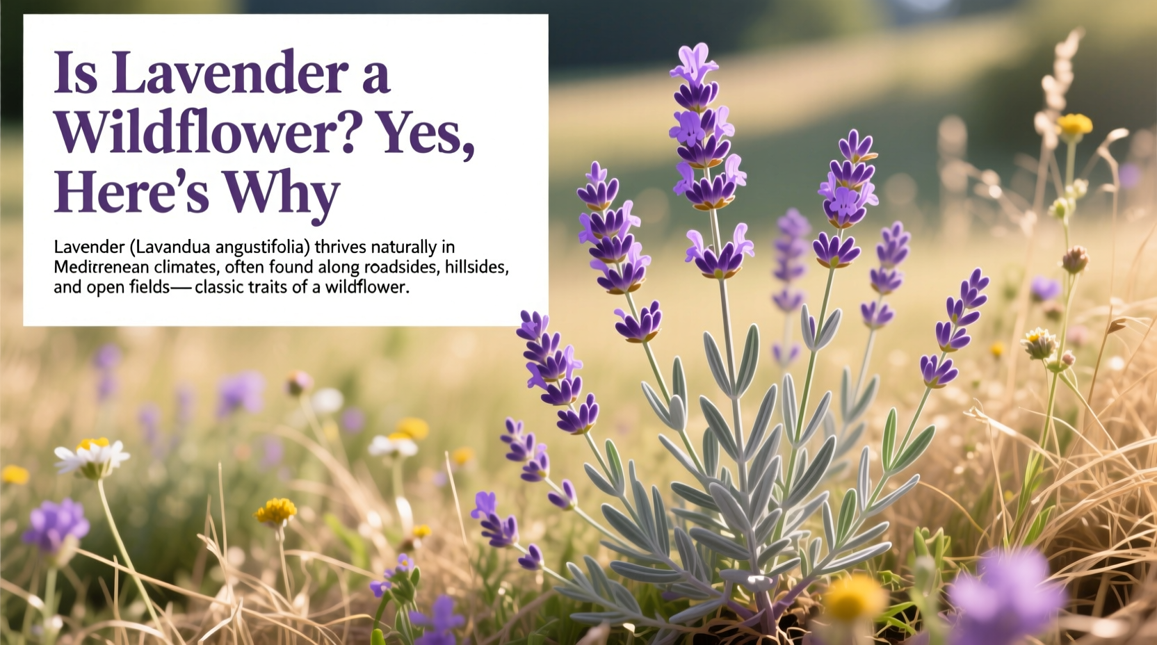 Is Lavender a Wildflower? Yes, Here's Why