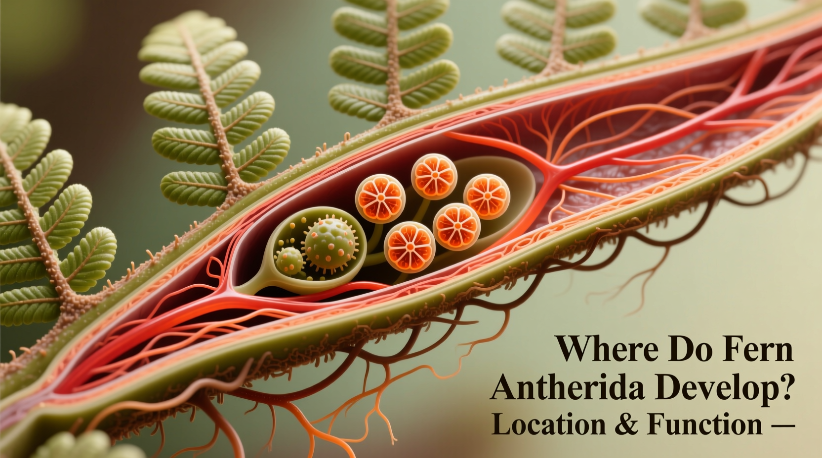 Where Do Fern Antheridia Develop? Location & Function