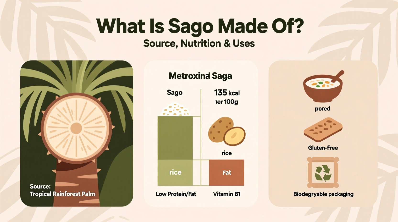 What Is Sago Made Of? Source, Nutrition & Uses