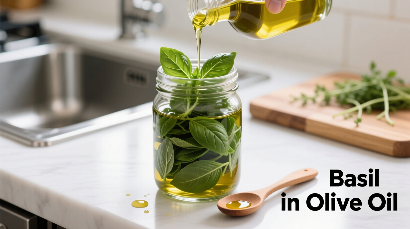 How to Freeze Basil in Olive Oil