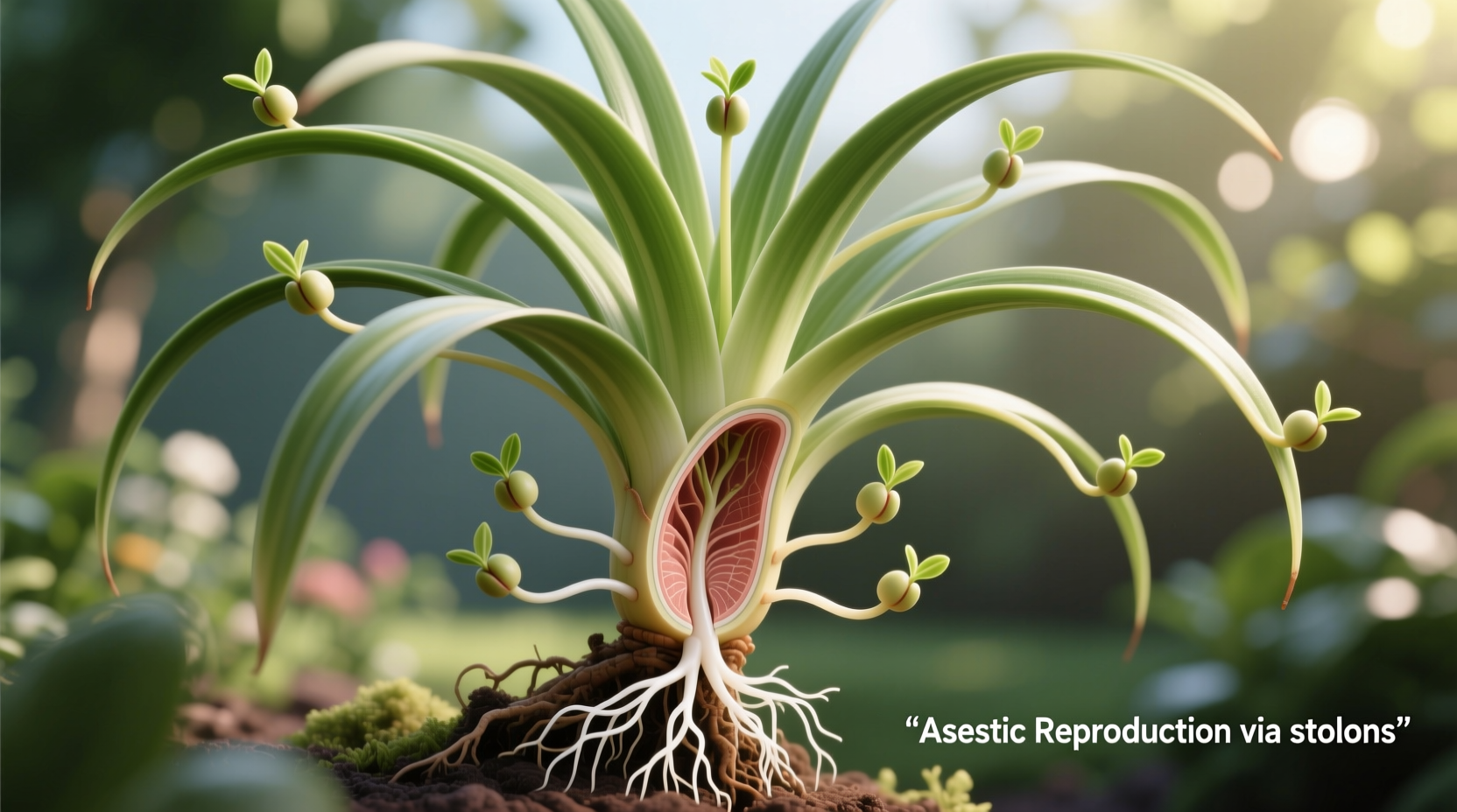 How Do Spider Plants Reproduce Asexually?