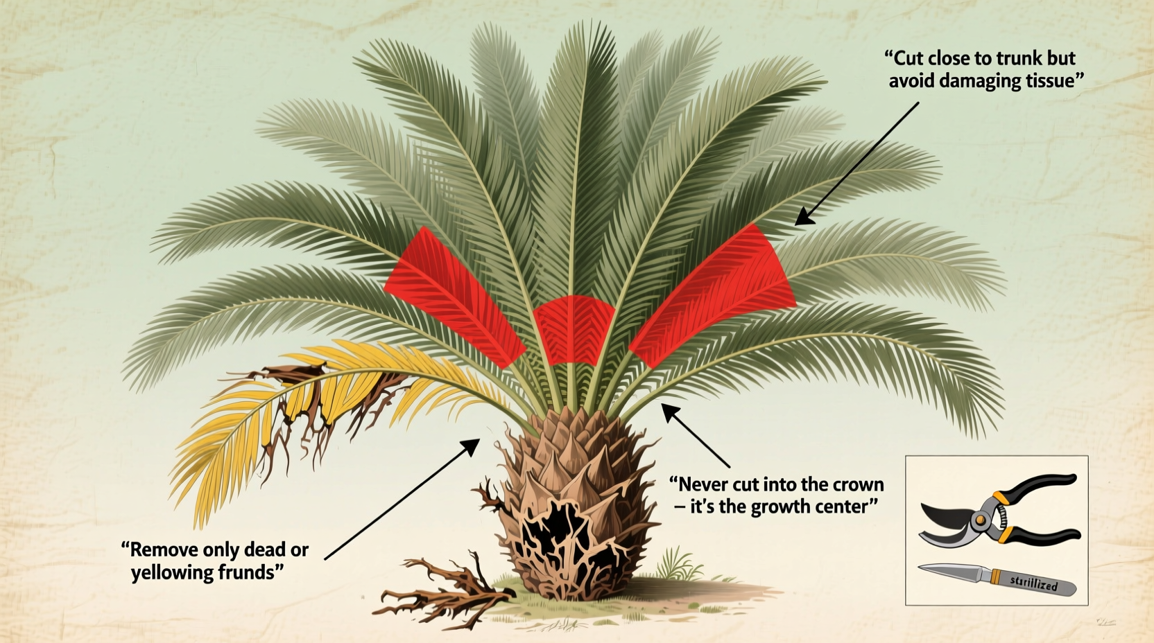 How to Prune a Sago Palm Correctly