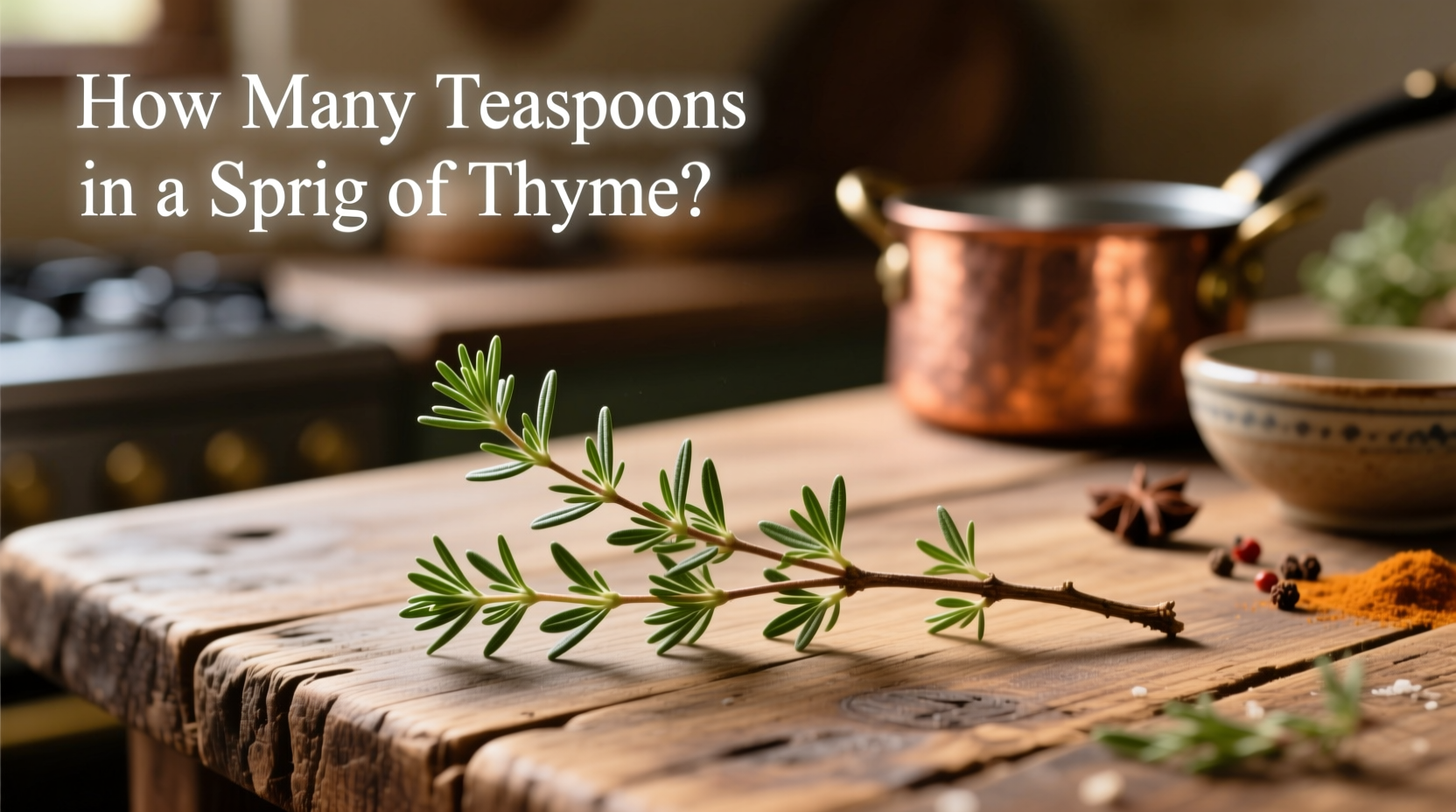 How Many Teaspoons in a Sprig of Thyme?
