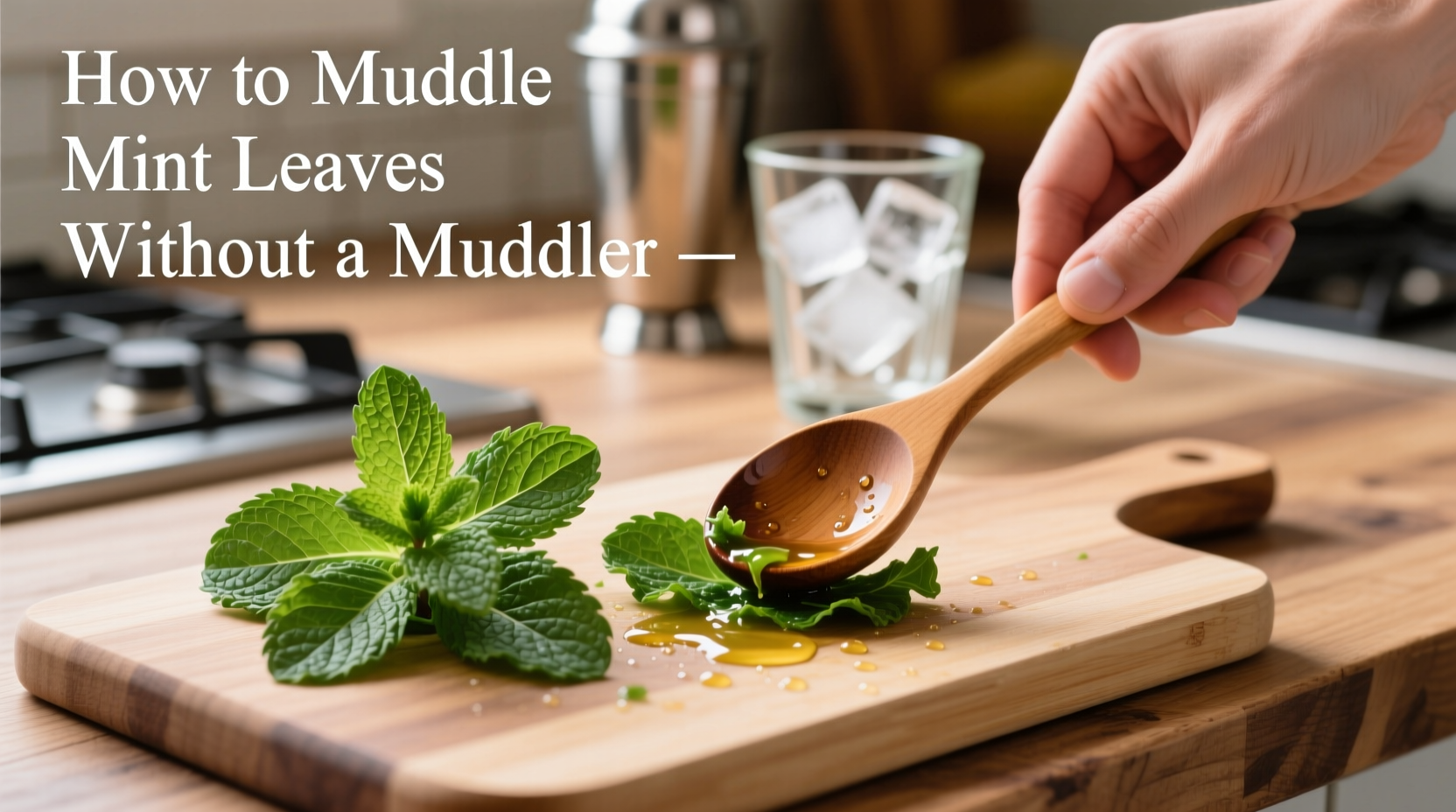 How to Muddle Mint Leaves Without a Muddler