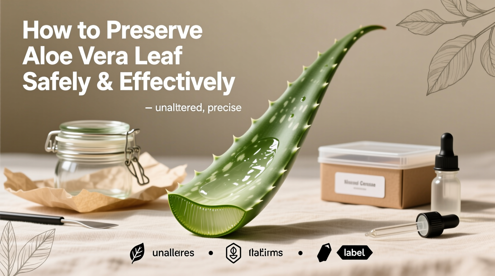How to Preserve Aloe Vera Leaf Safely & Effectively