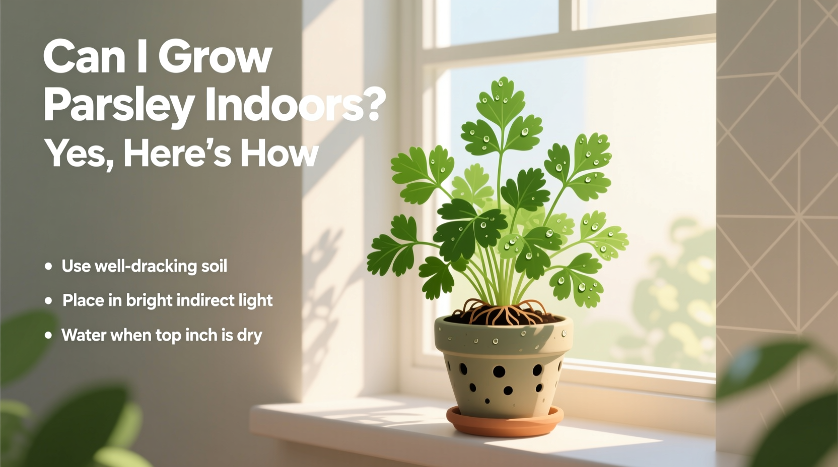 Can I Grow Parsley Indoors? Yes, Here's How