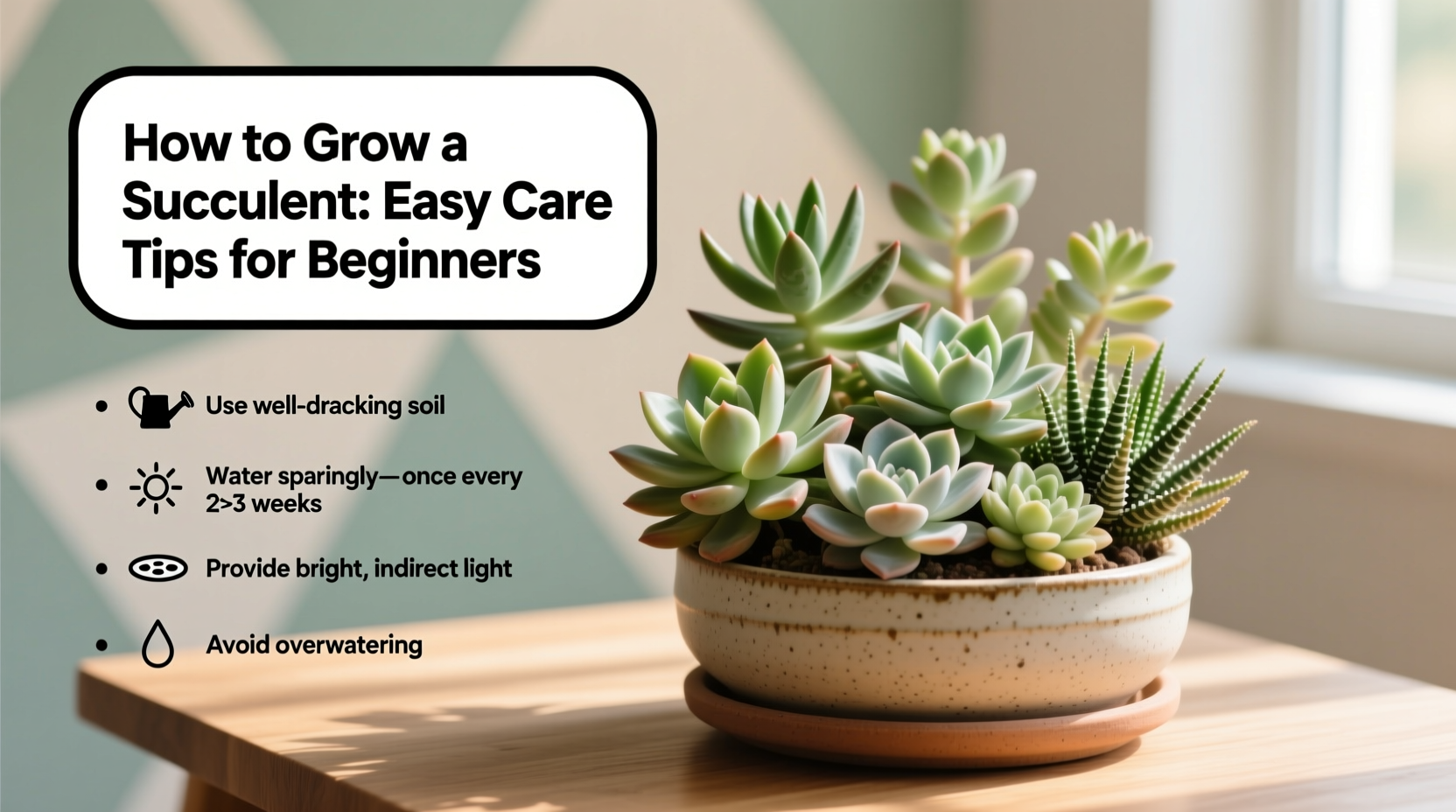 How to Grow a Succulent: Easy Care Tips for Beginners