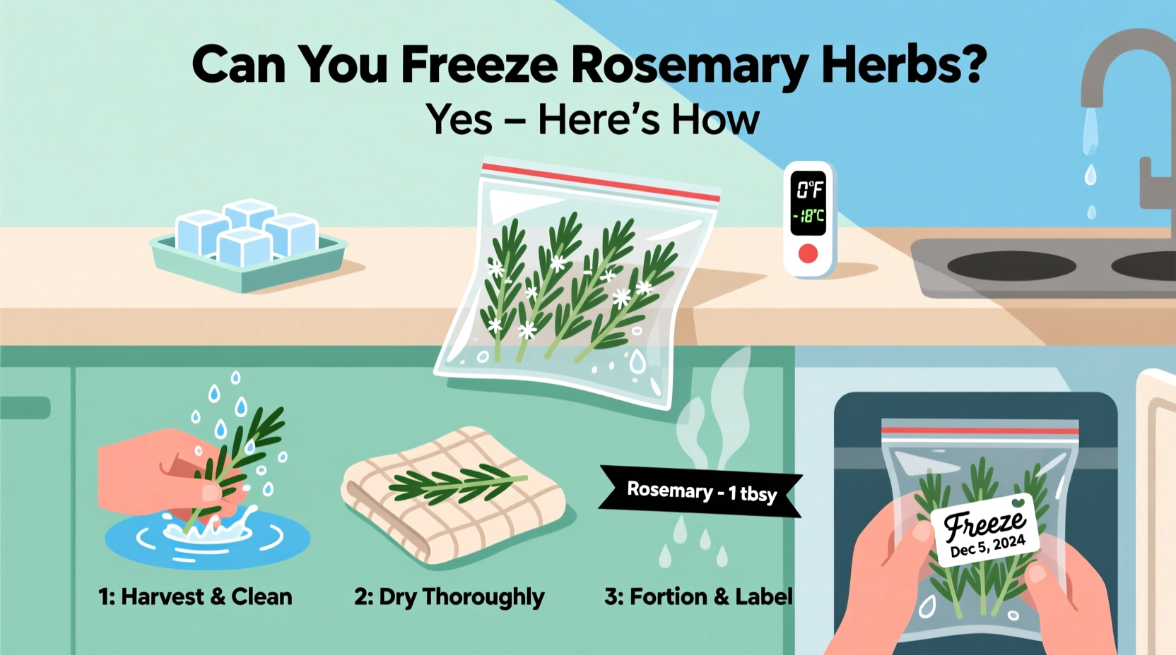 Can You Freeze Rosemary Herbs? Yes – Here's How