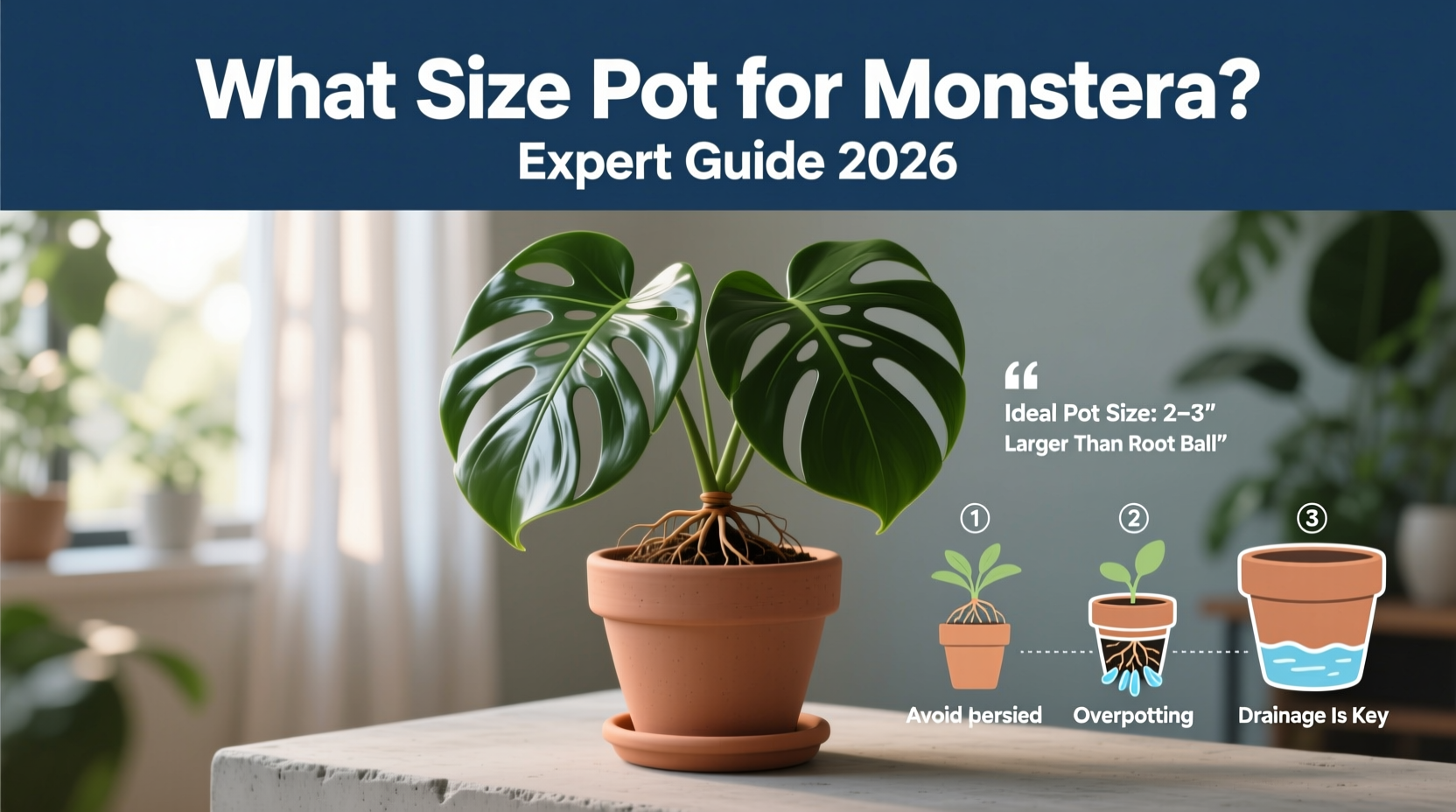 What Size Pot for Monstera? Expert Guide 2026