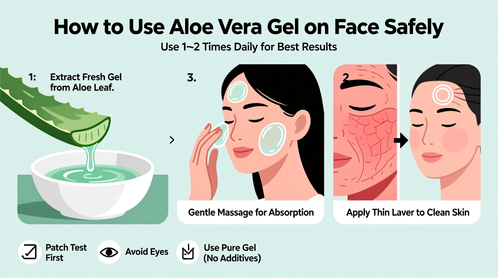 How to Use Aloe Vera Gel on Face Safely
