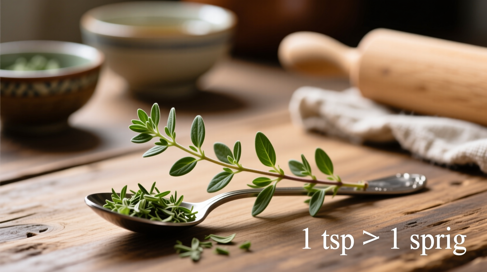 How Many Teaspoons of Thyme in a Sprig?