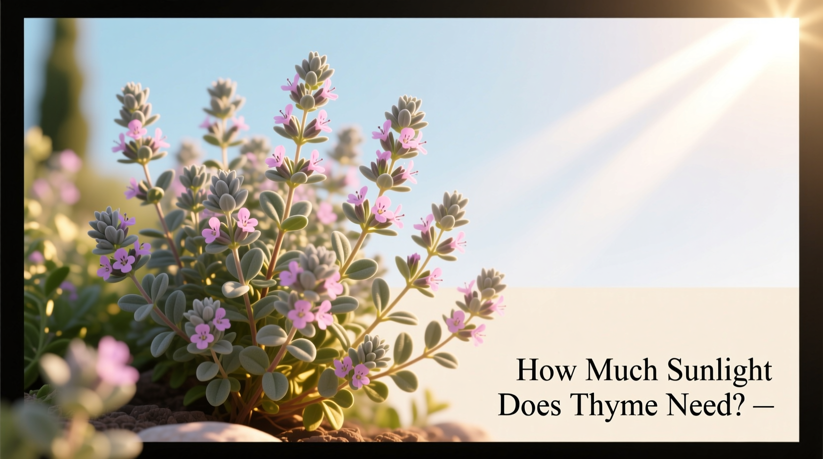 How Much Sunlight Does Thyme Need?
