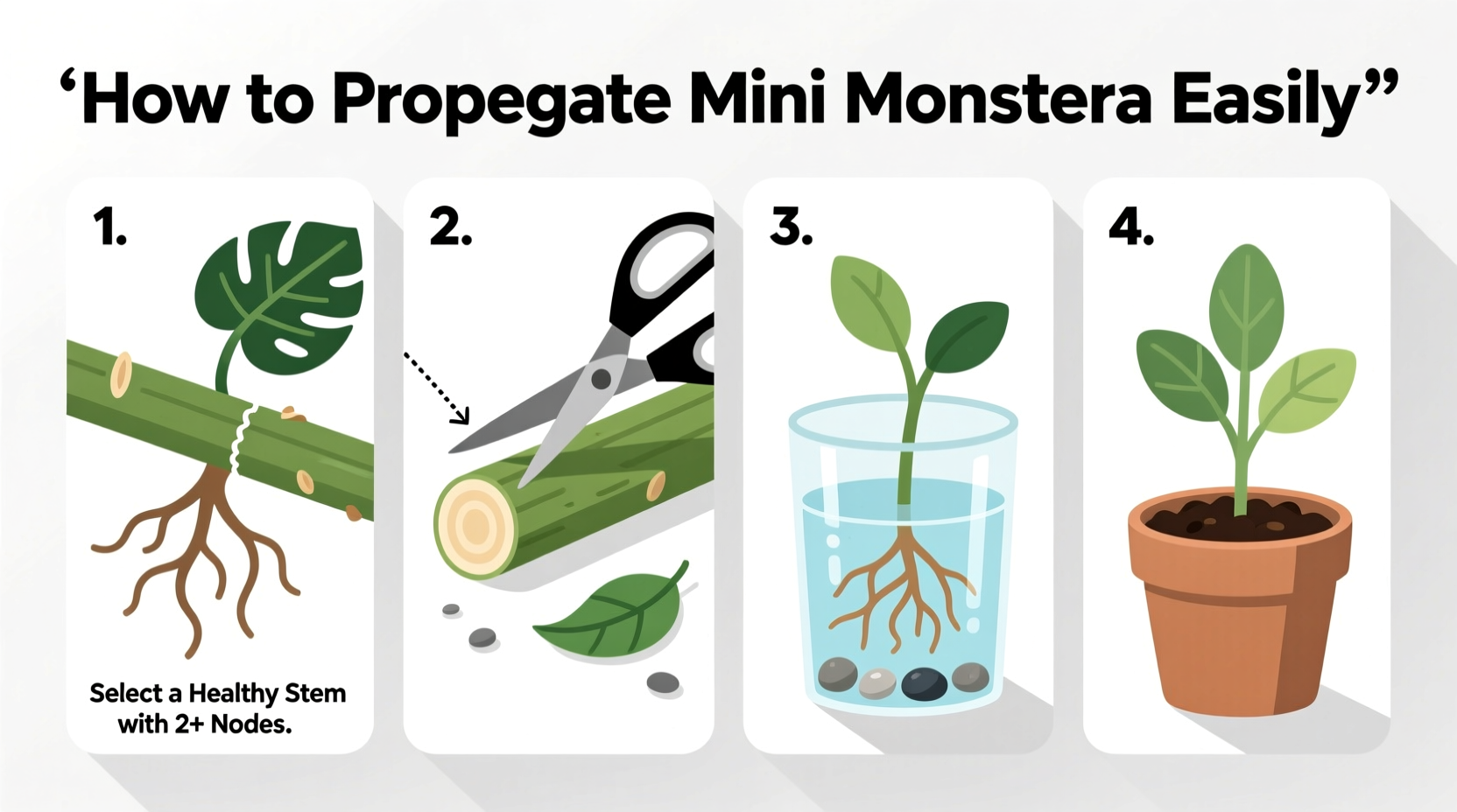 How to Propagate Mini Monstera Easily