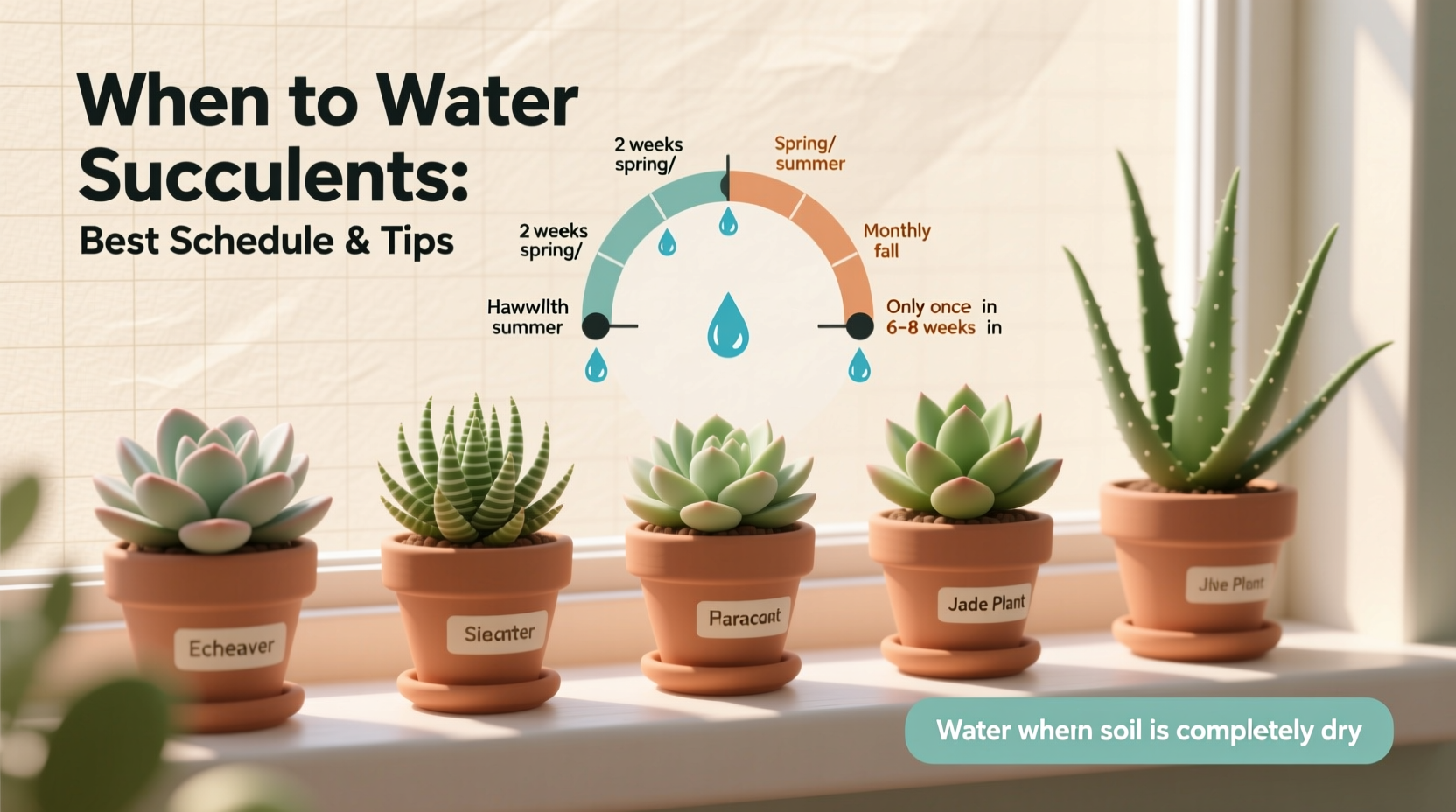 When to Water Succulents: Best Schedule & Tips