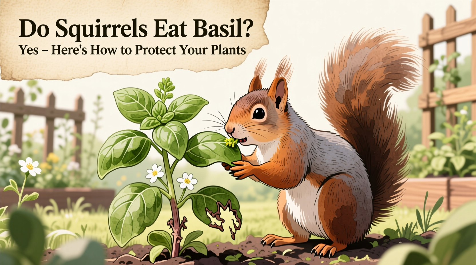 Do Squirrels Eat Basil? Yes – Here's How to Protect Your Plants