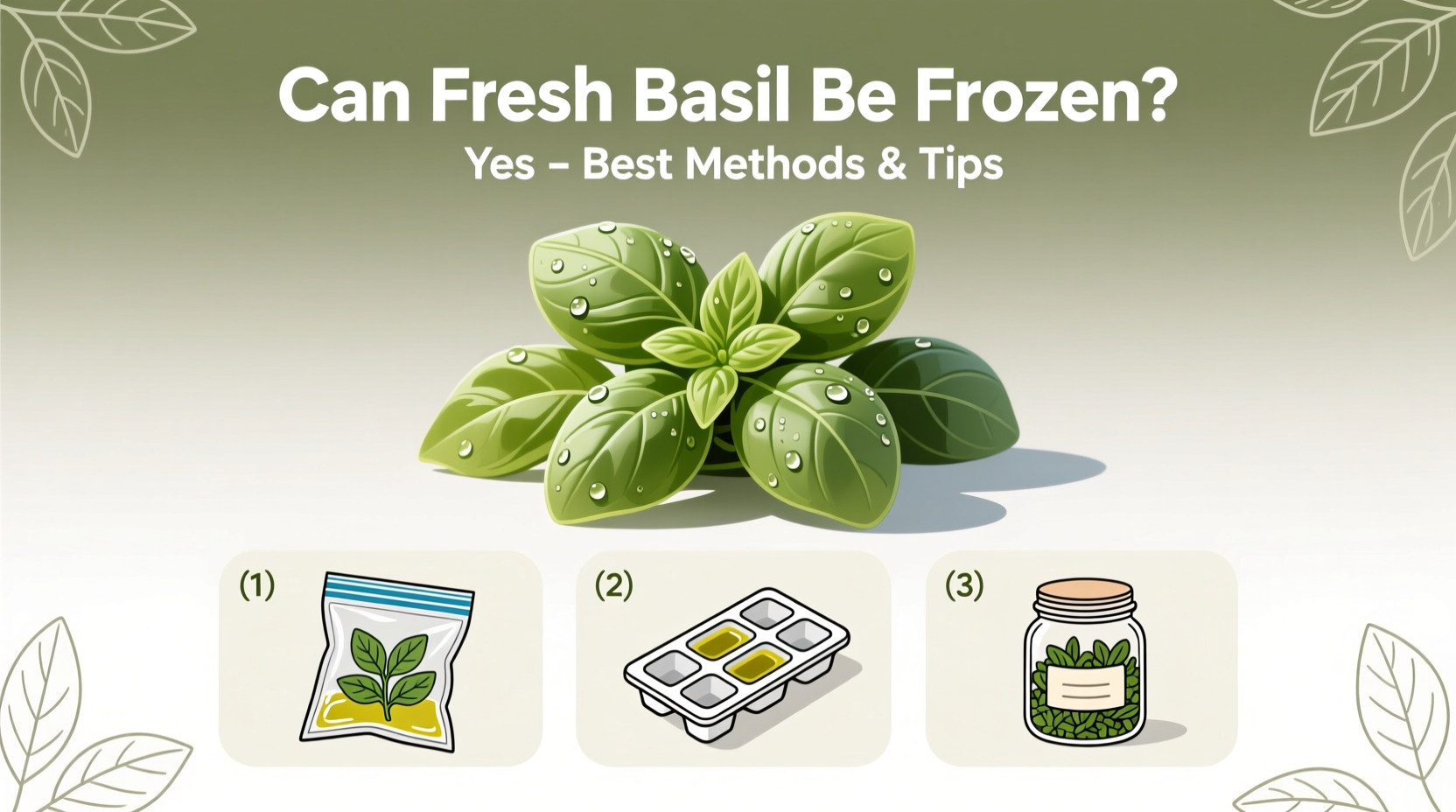 Can Fresh Basil Be Frozen? Yes – Best Methods & Tips