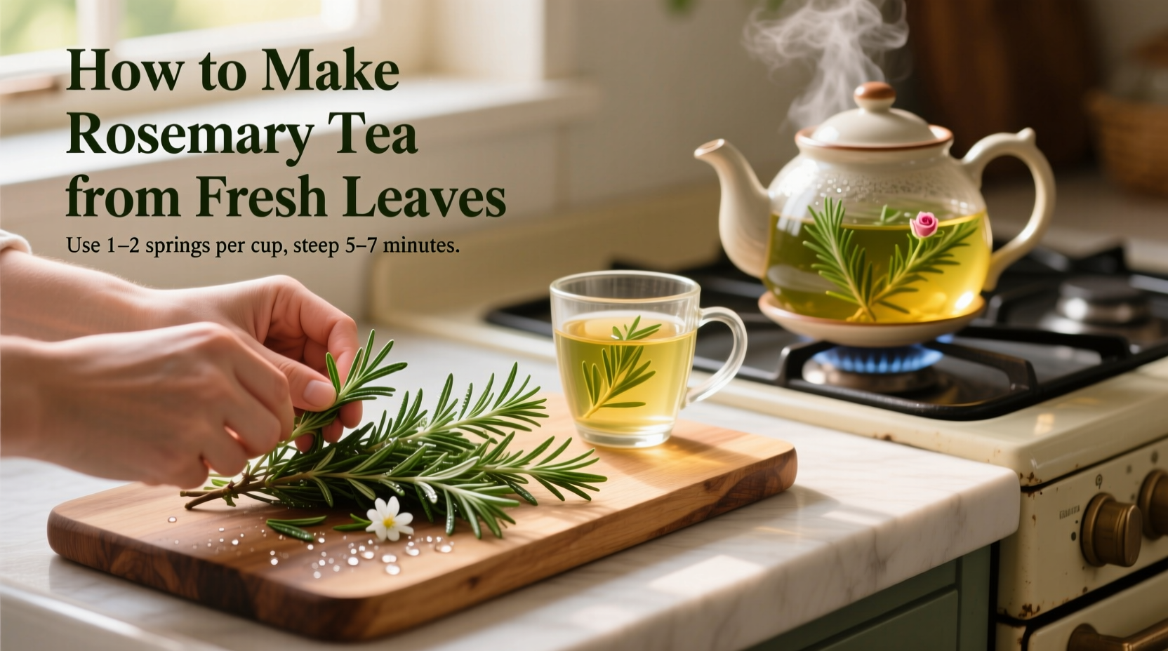 How to Make Rosemary Tea from Fresh Leaves