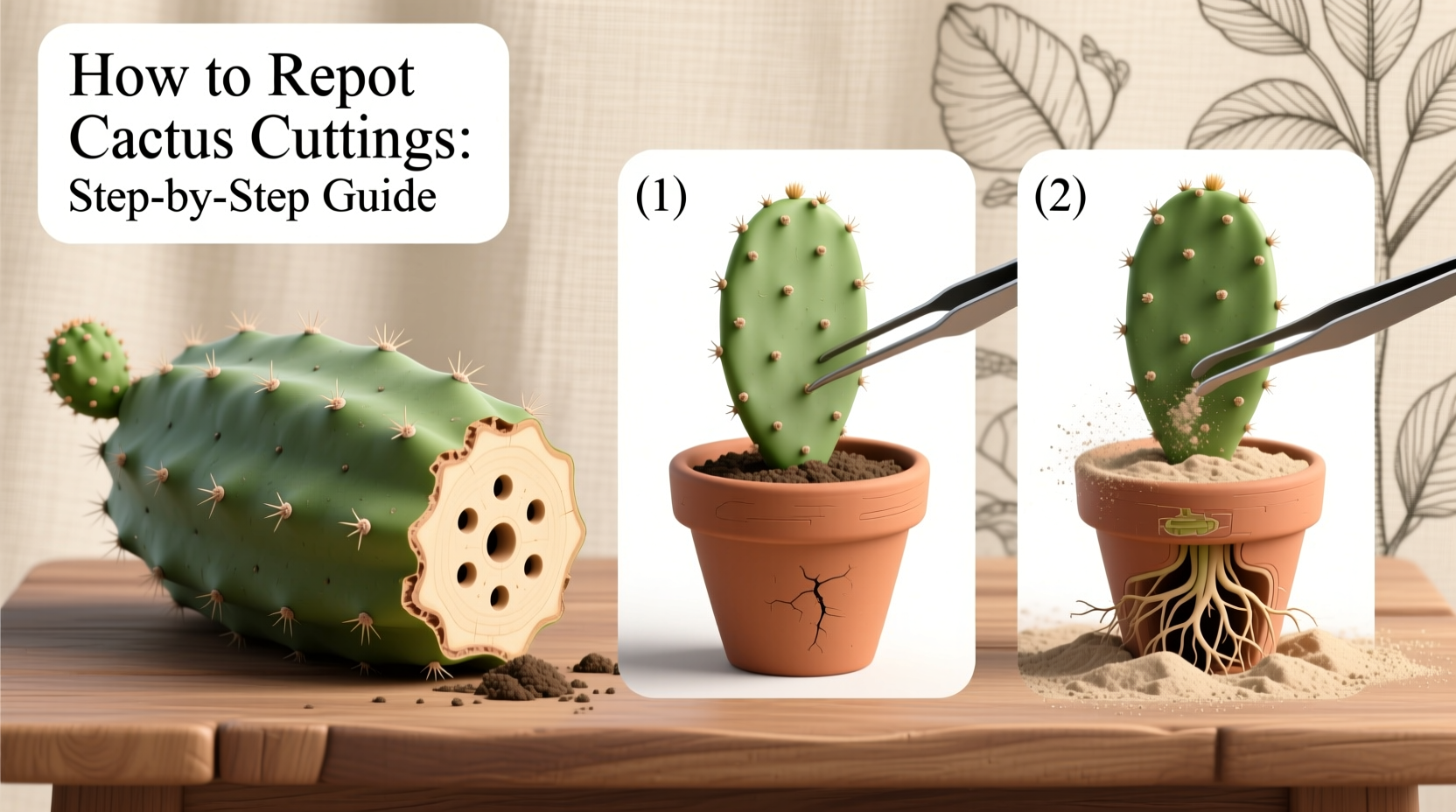 How to Repot Cactus Cuttings: Step-by-Step Guide