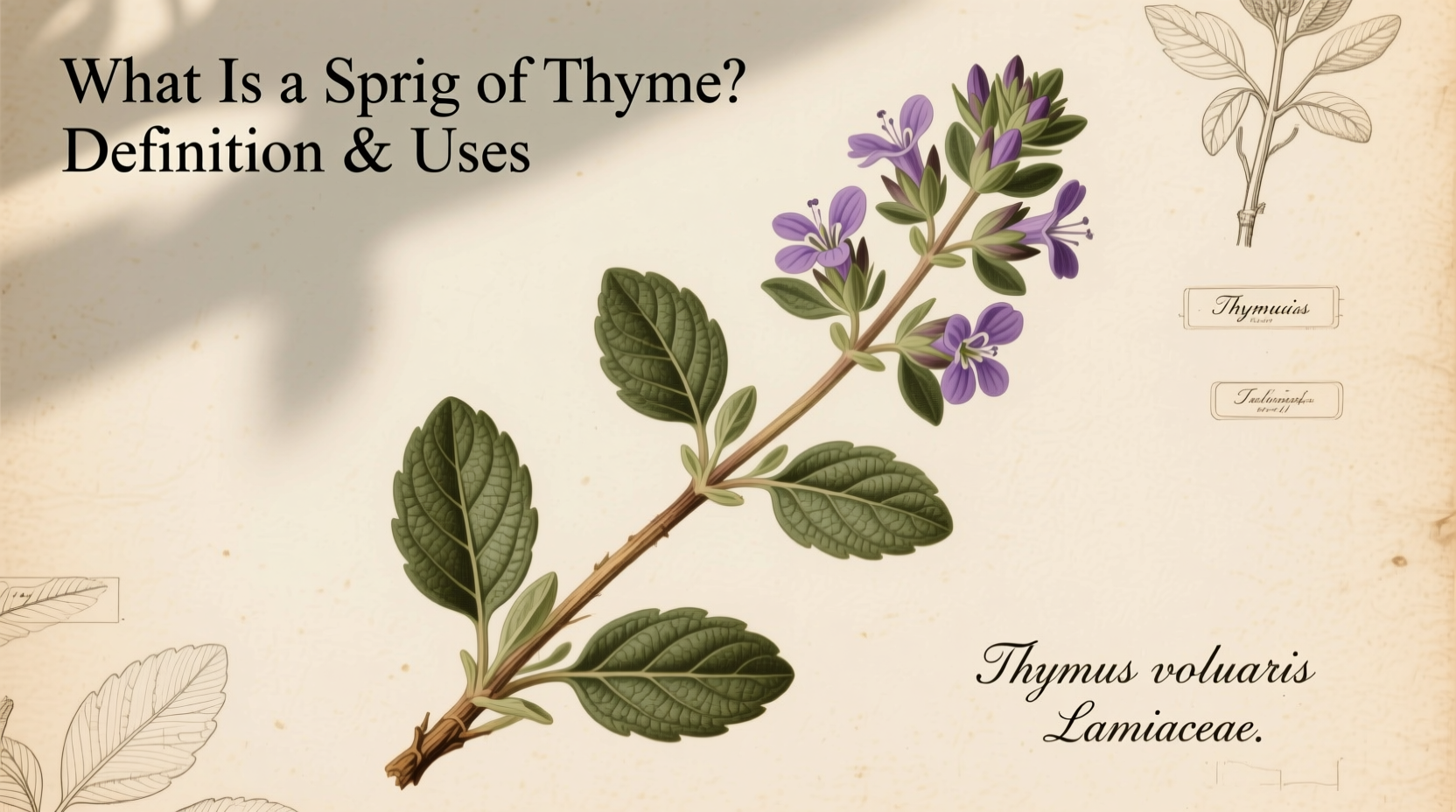 What Is a Sprig of Thyme? Definition & Uses