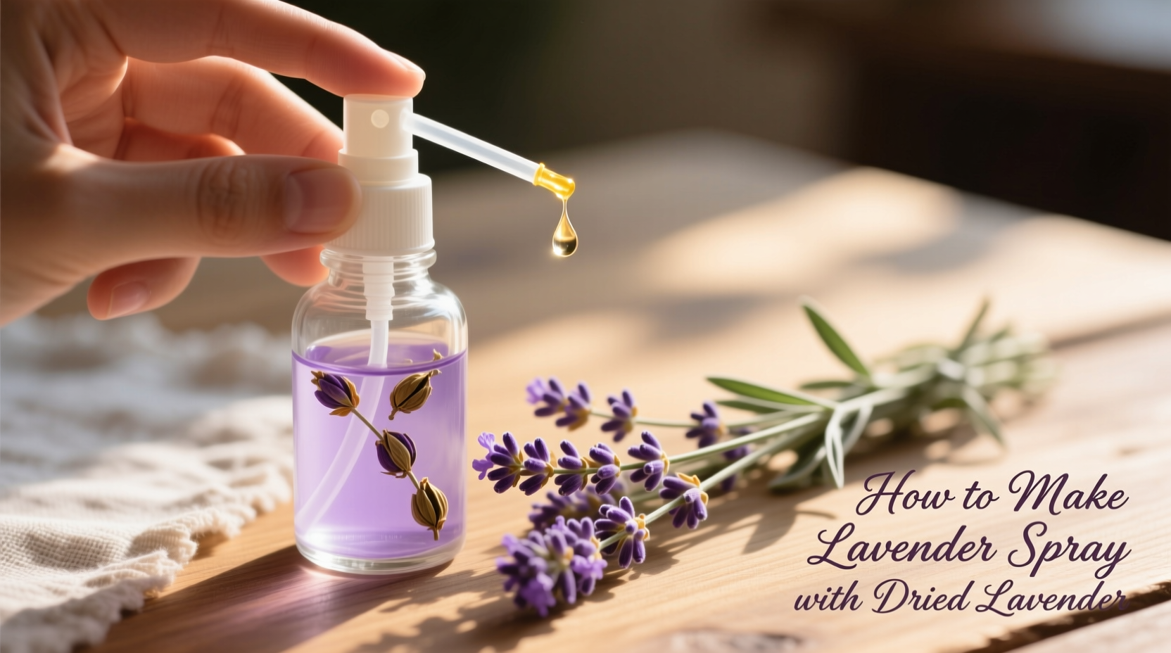 How to Make Lavender Spray with Dried Lavender
