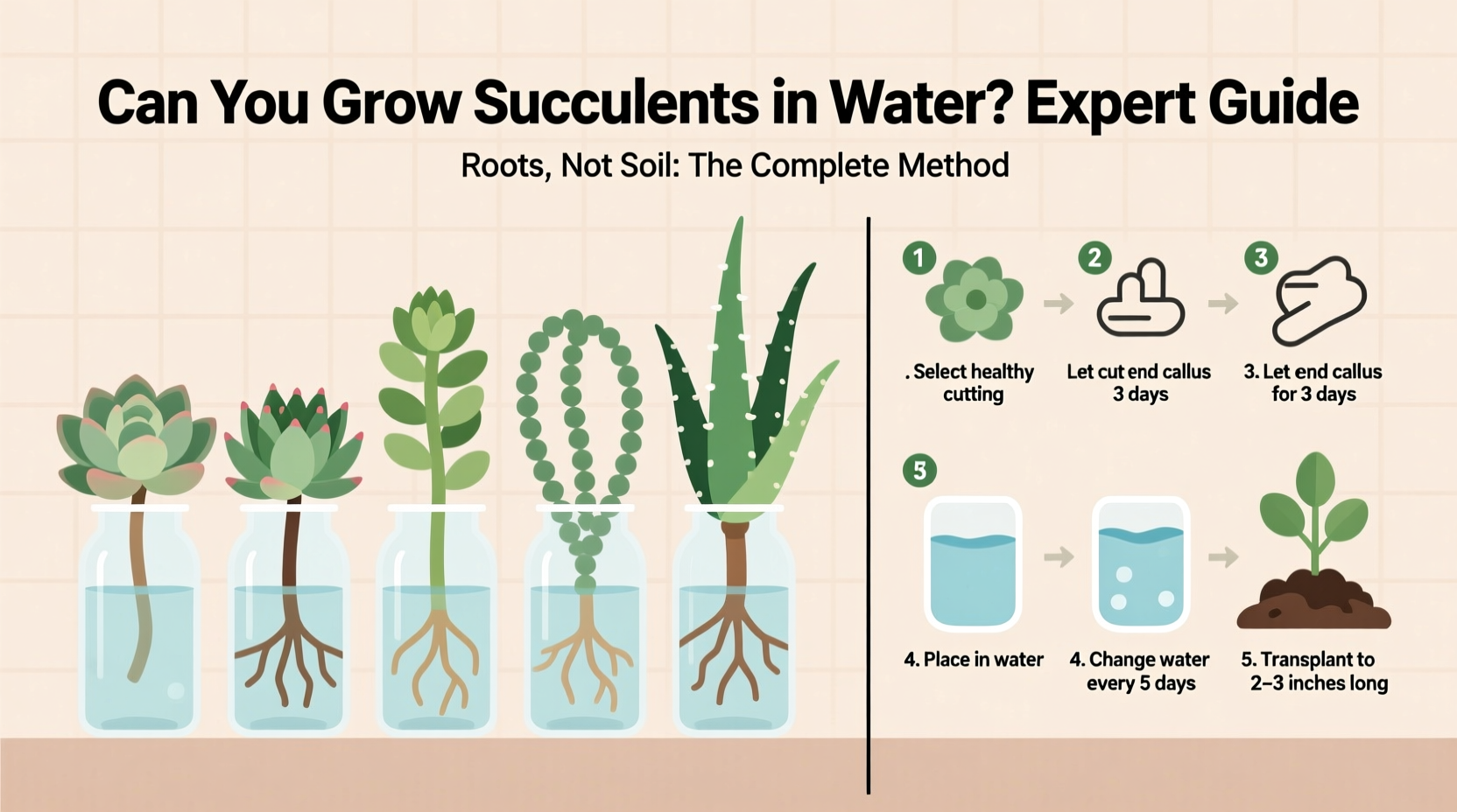 Can You Grow Succulents in Water? Expert Guide