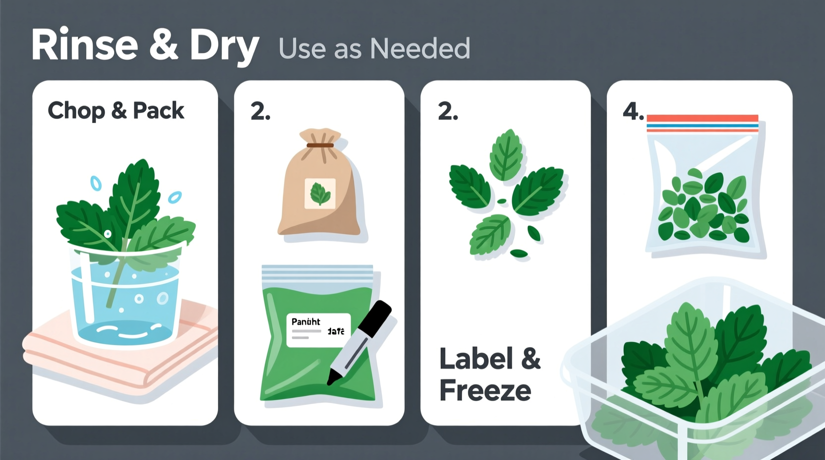 How to Freeze Mint Leaves Properly