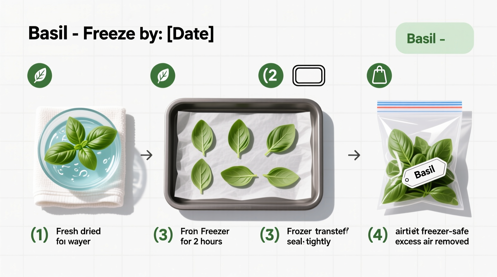 How to Freeze Basil Herbs Properly