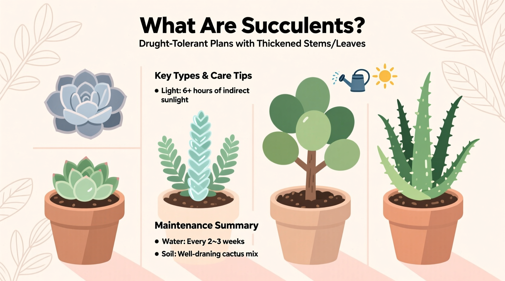 What Plants Are Succulents? Key Types & Care Tips