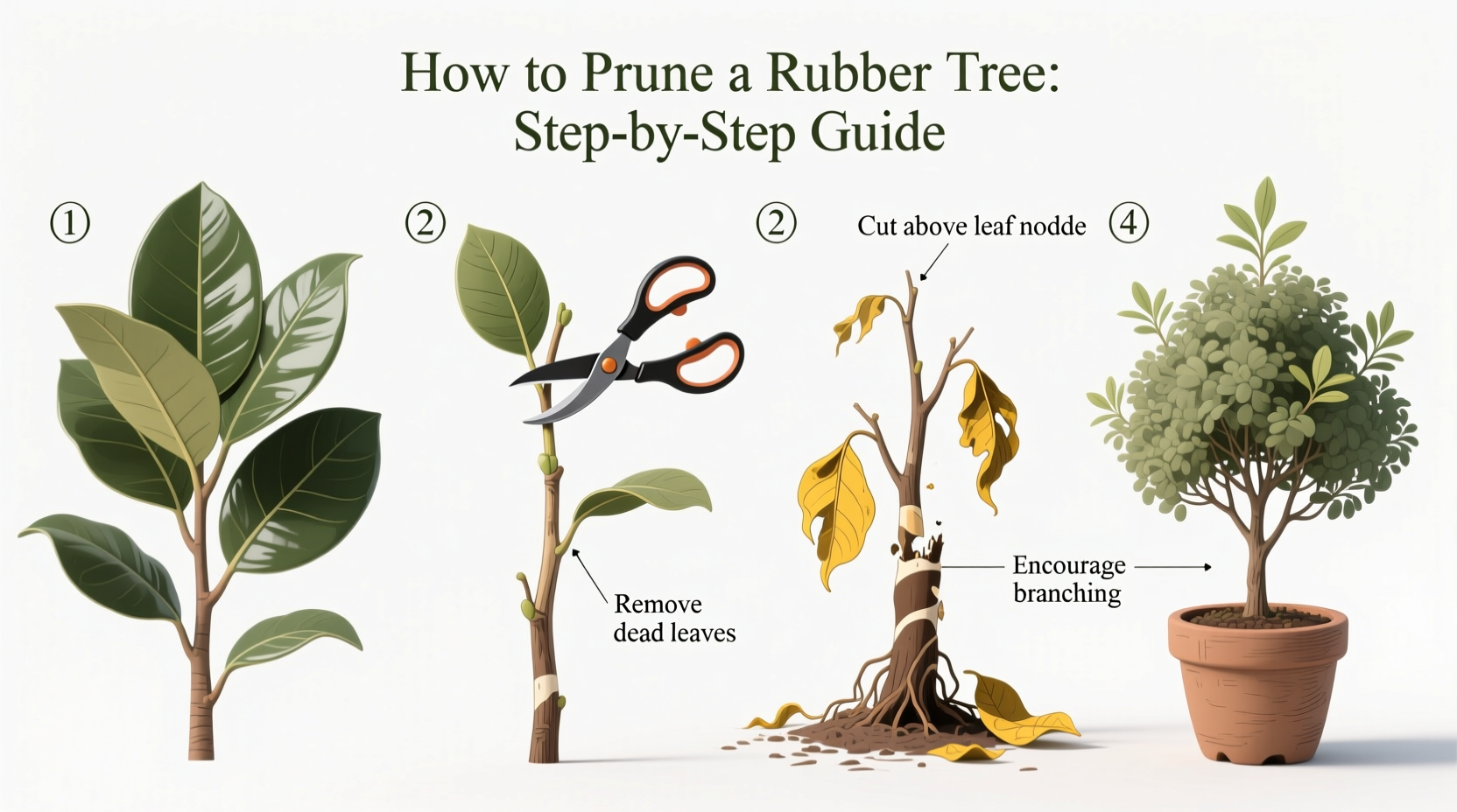 How to Prune a Rubber Tree: Step-by-Step Guide