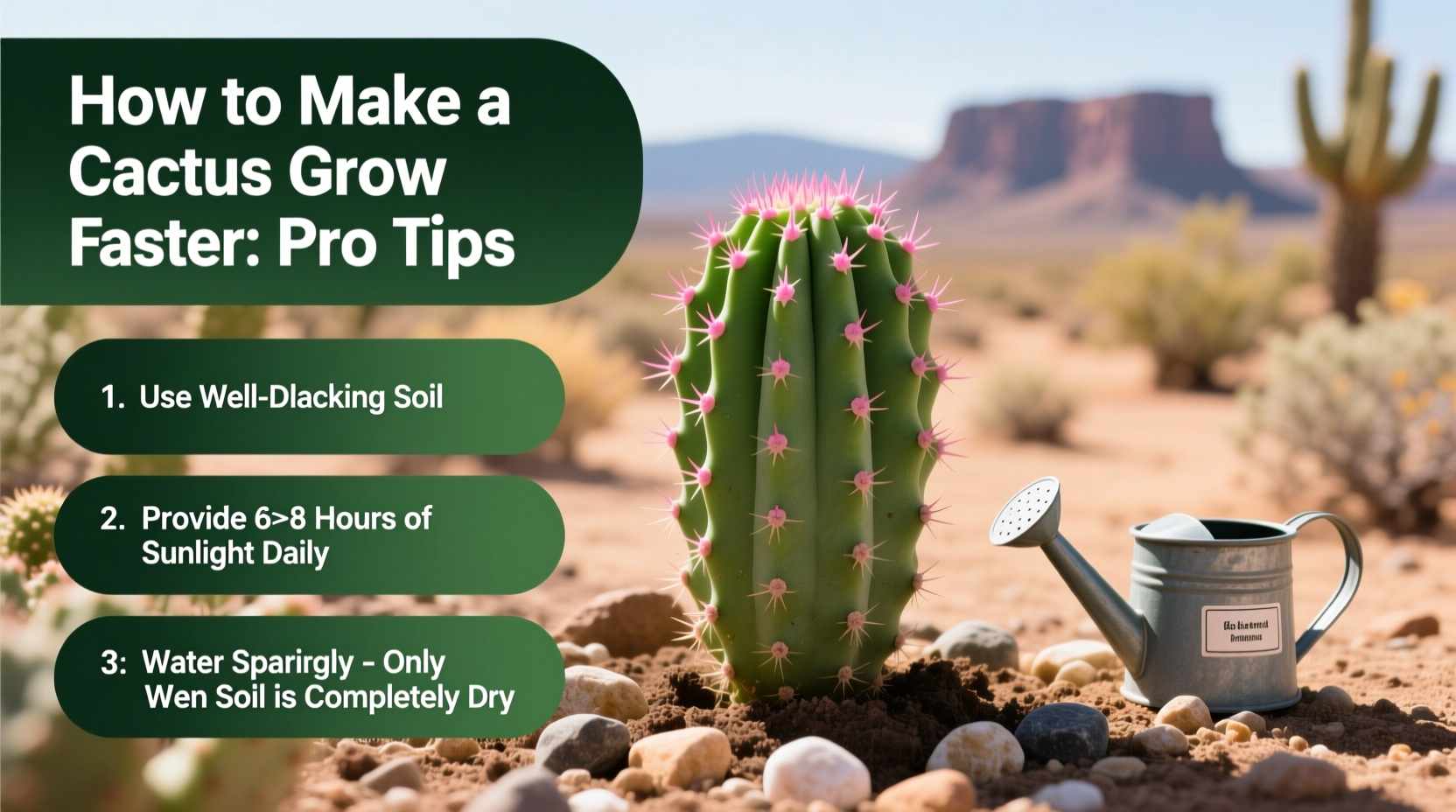 How to Make a Cactus Grow Faster: Pro Tips