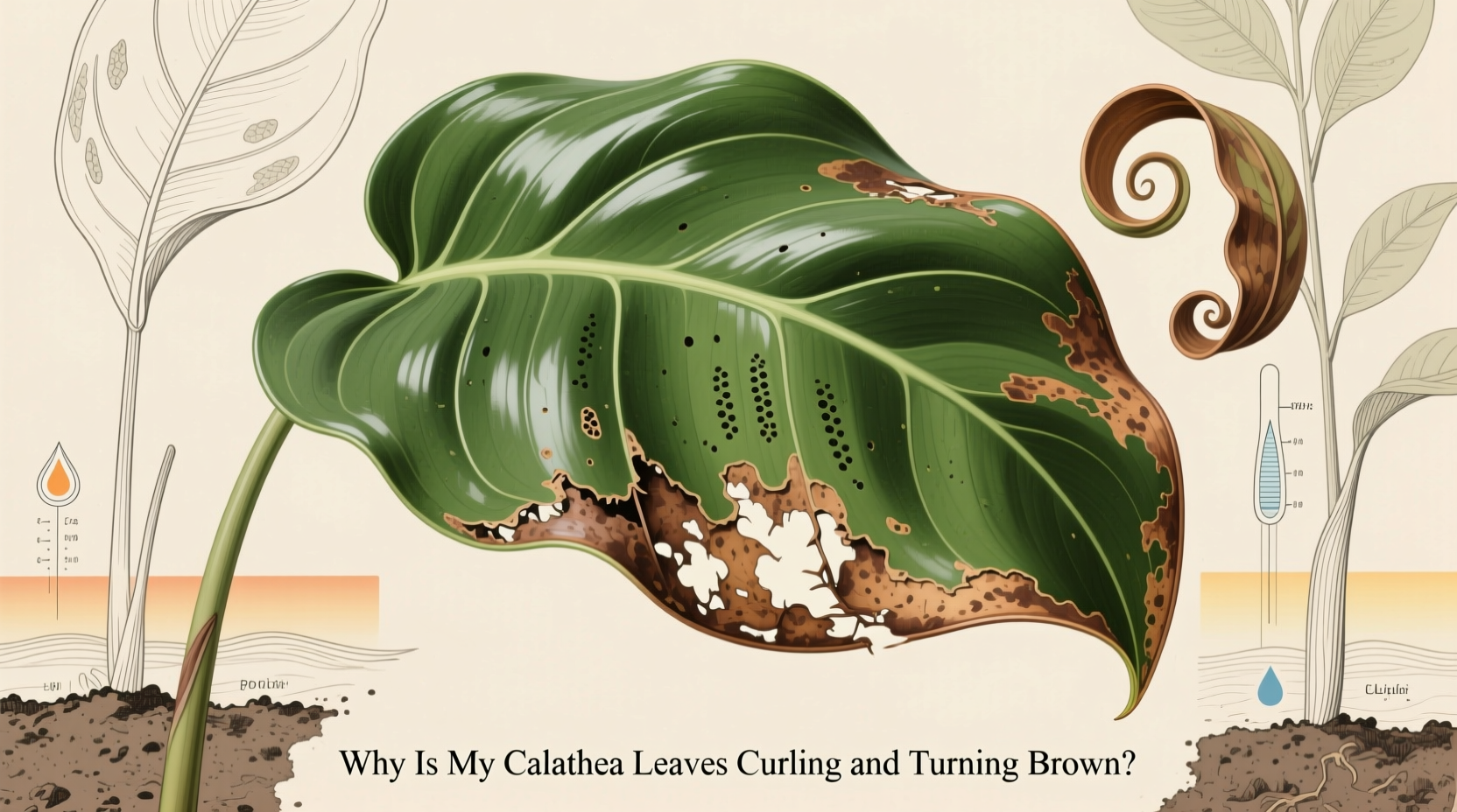 Why Is My Calathea Leaves Curling and Turning Brown?
