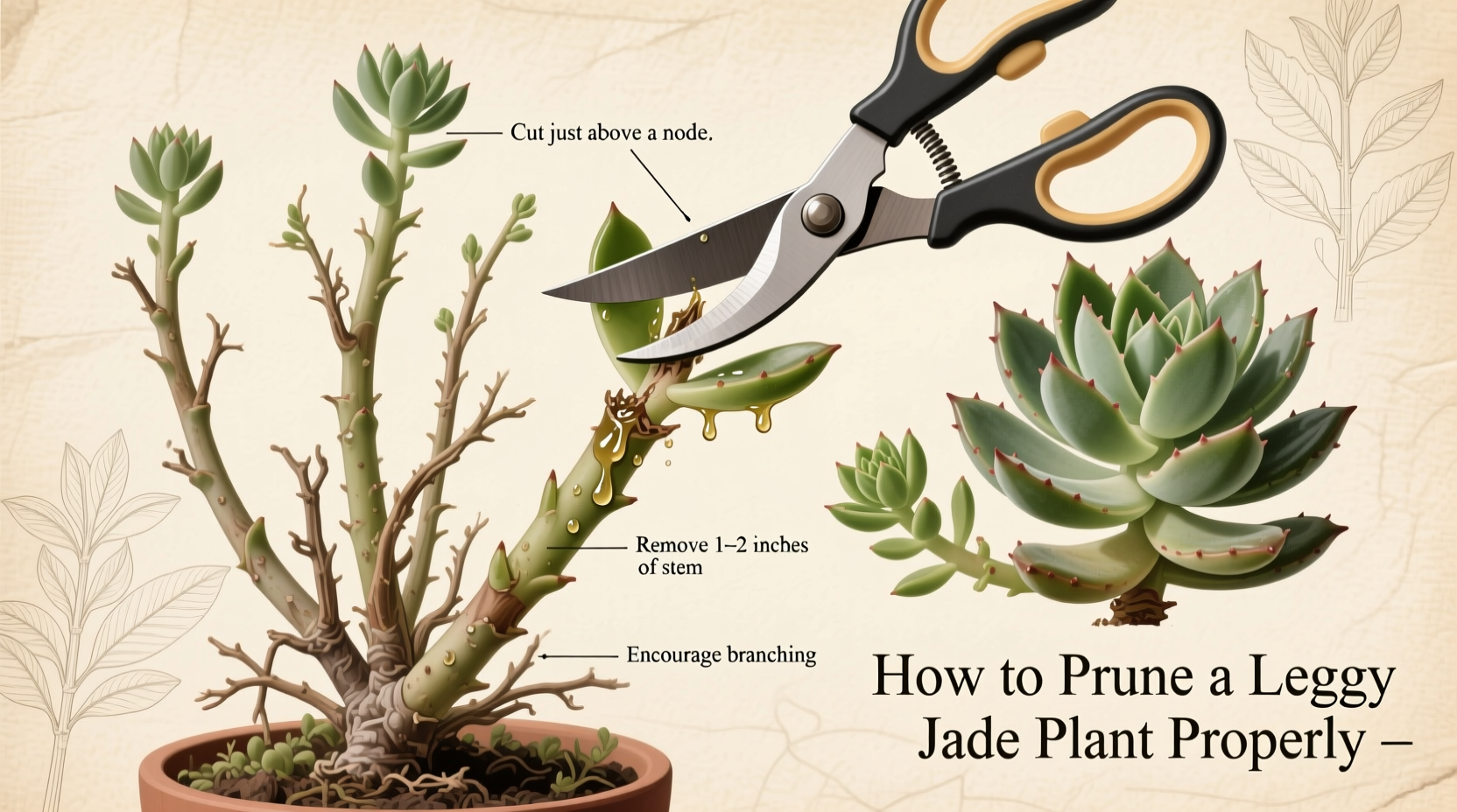 How to Prune a Leggy Jade Plant Properly