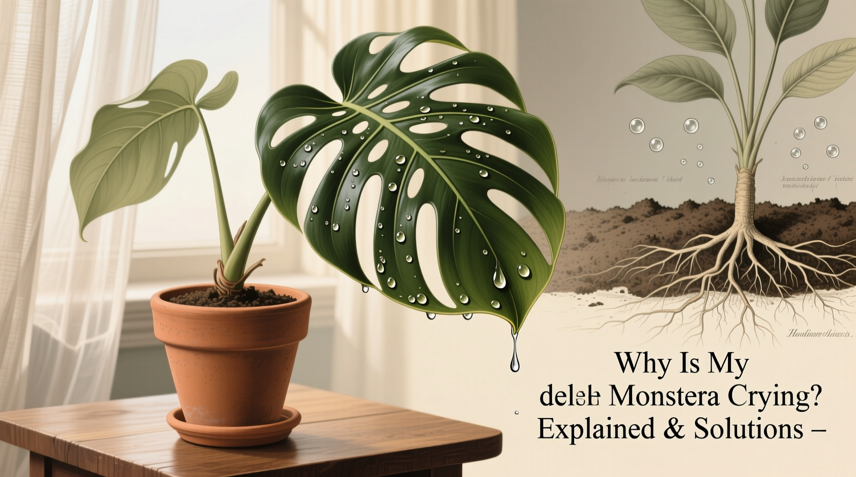 Why Is My Monstera Crying? Explained & Solutions