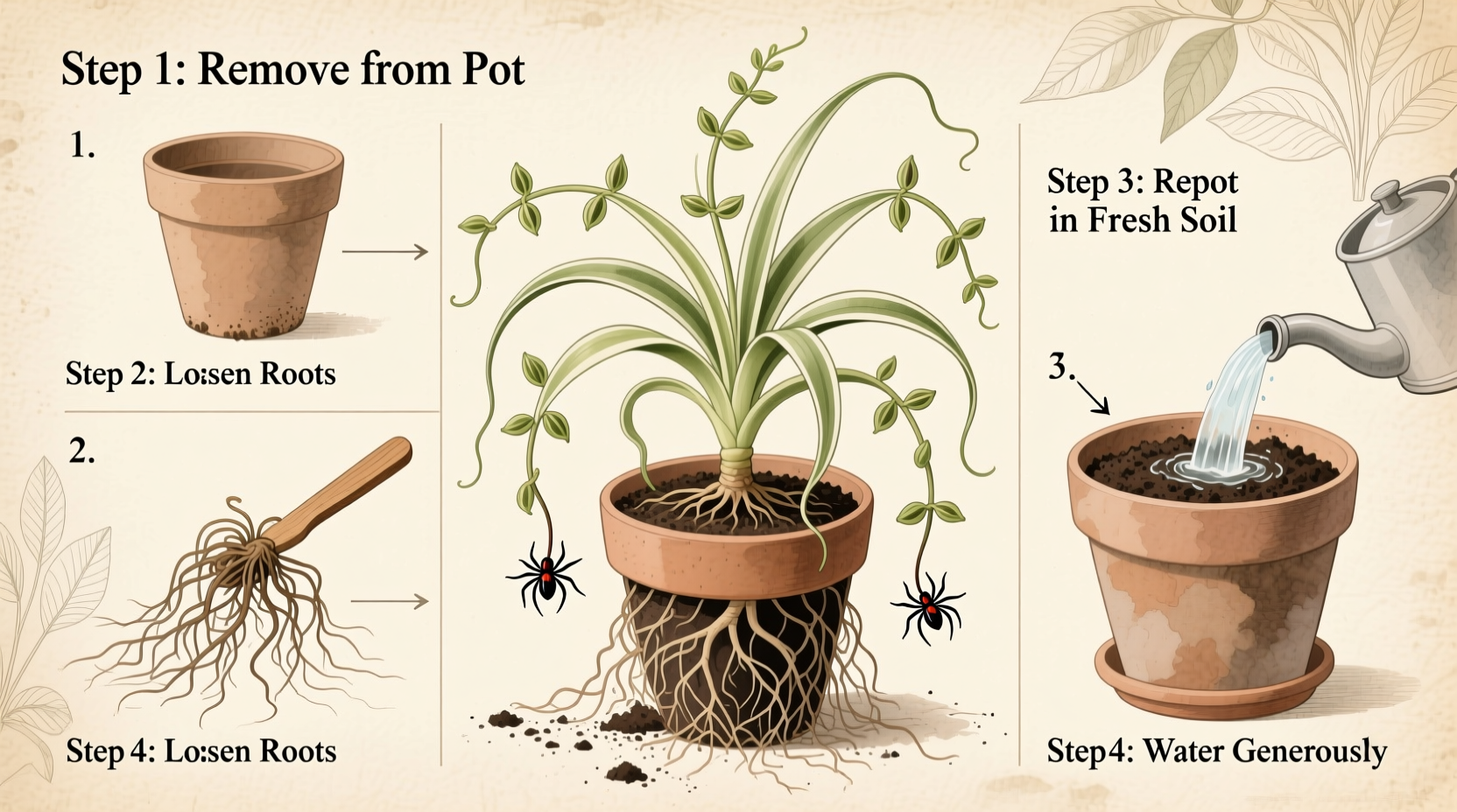 How to Repot a Spider Plant: Step-by-Step Guide