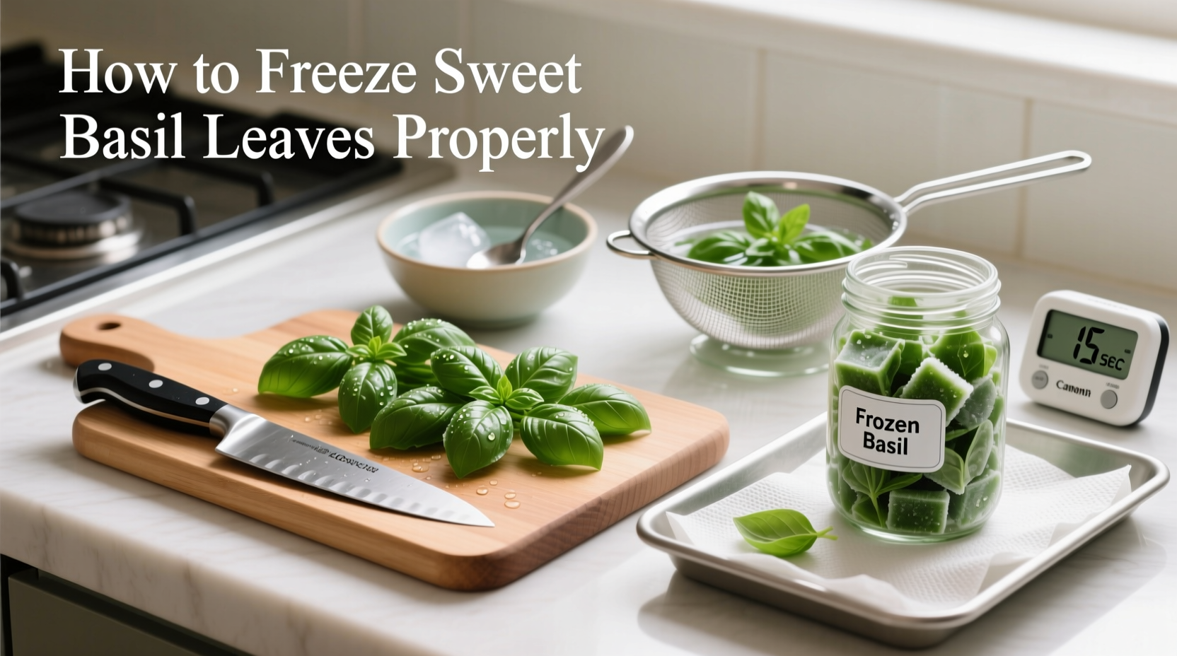 How to Freeze Sweet Basil Leaves Properly