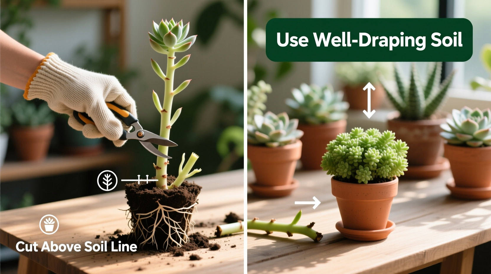 How to Fix Leggy Succulents Fast & Effectively