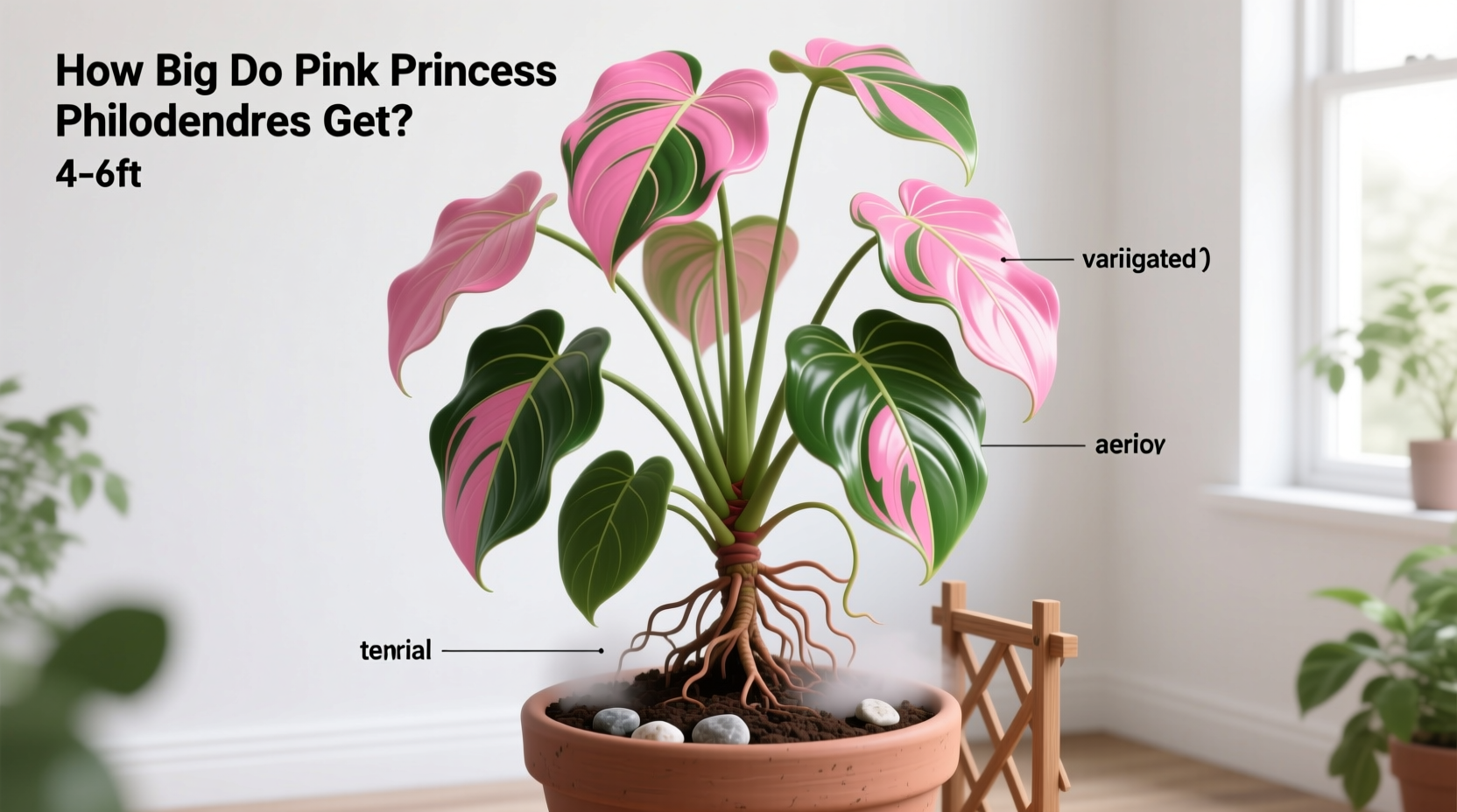 How Big Do Pink Princess Philodendrons Get?