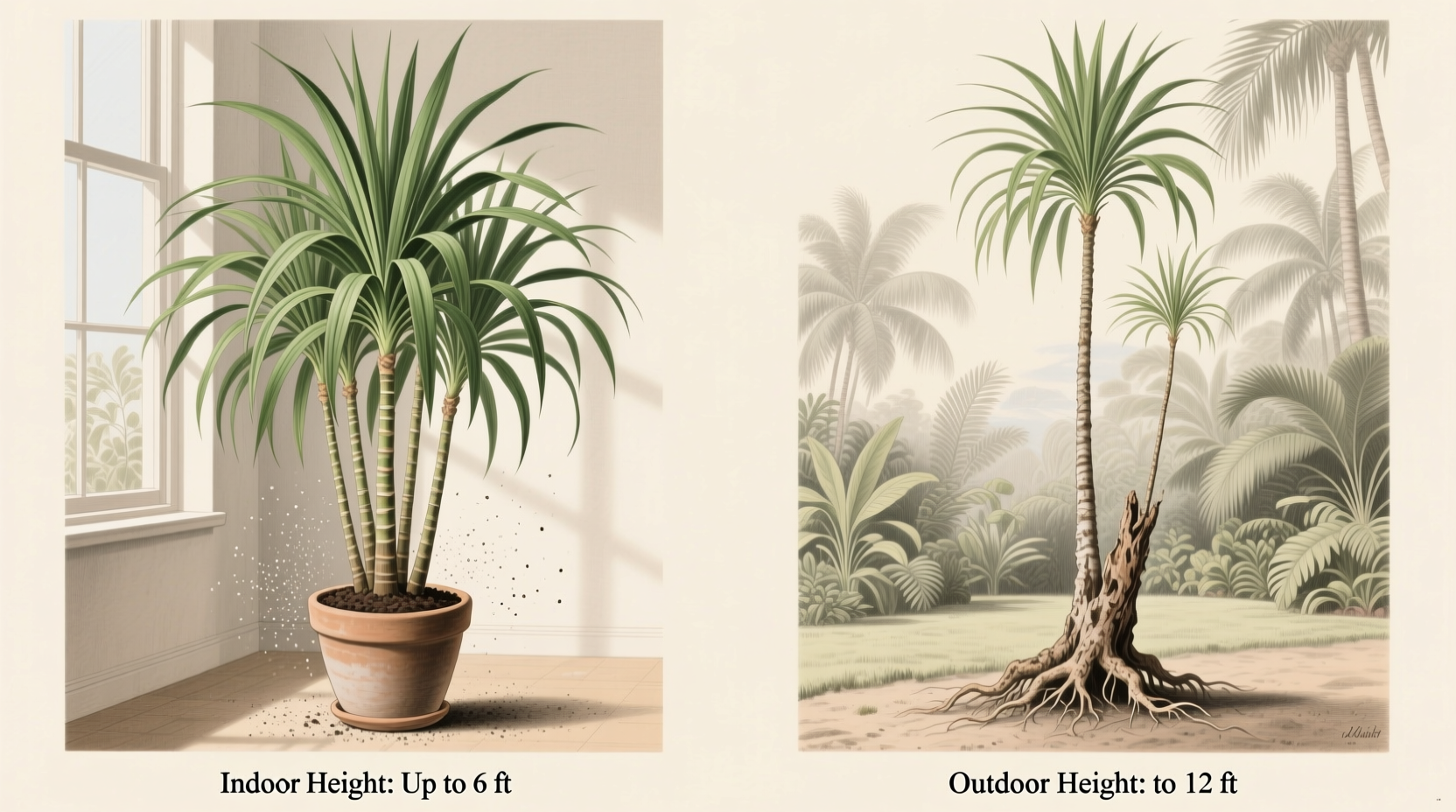 How Tall Does Dracaena Grow? Indoor & Outdoor Heights
