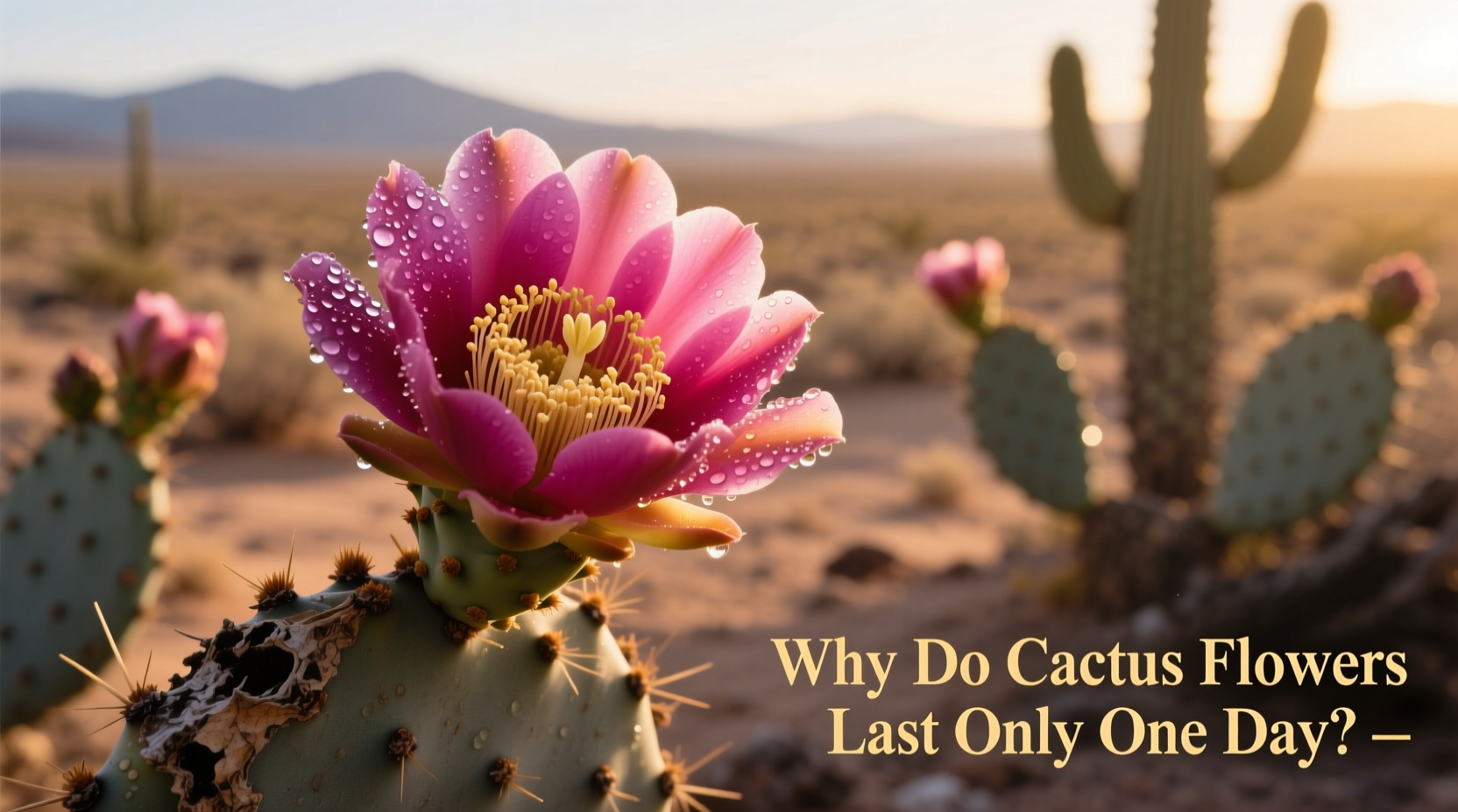 Why Do Cactus Flowers Last Only One Day?