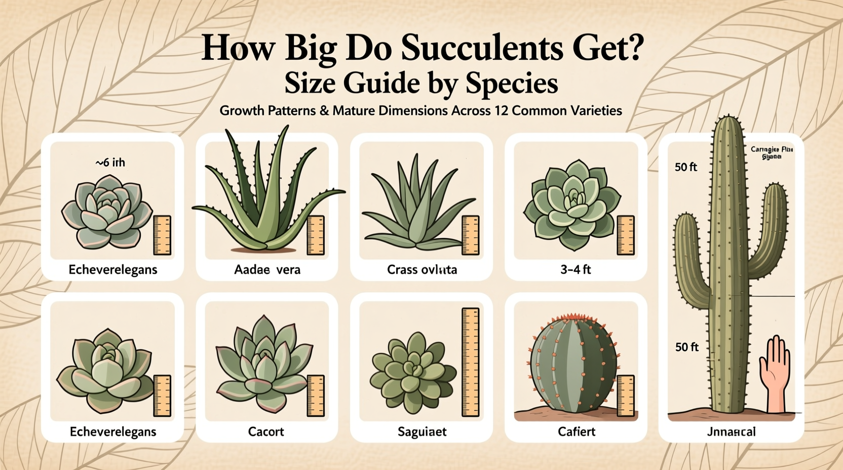How Big Do Succulents Get? Size Guide by Species