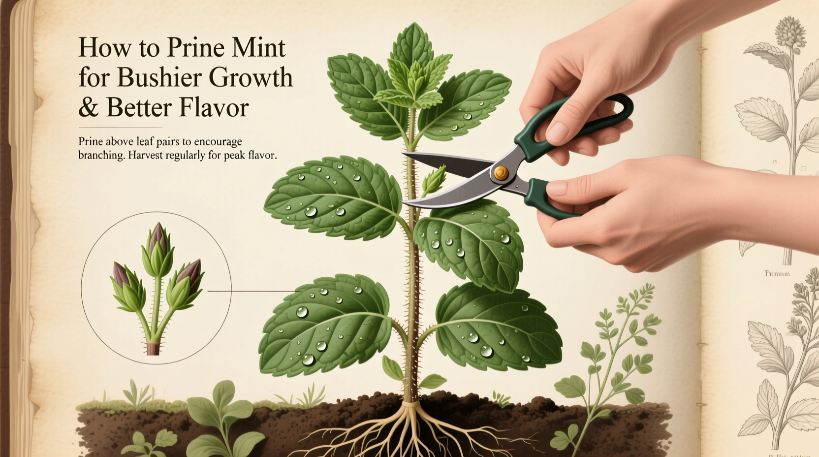 How to Prune Mint for Bushier Growth & Better Flavor