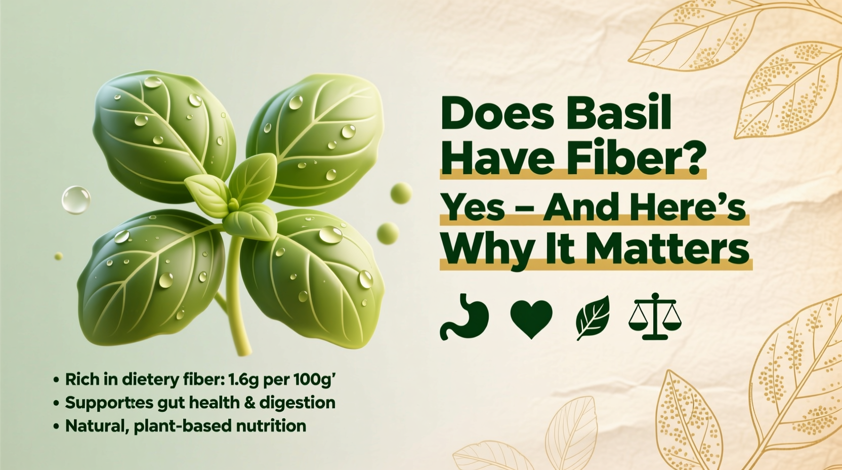 Does Basil Have Fiber? Yes — And Here's Why It Matters