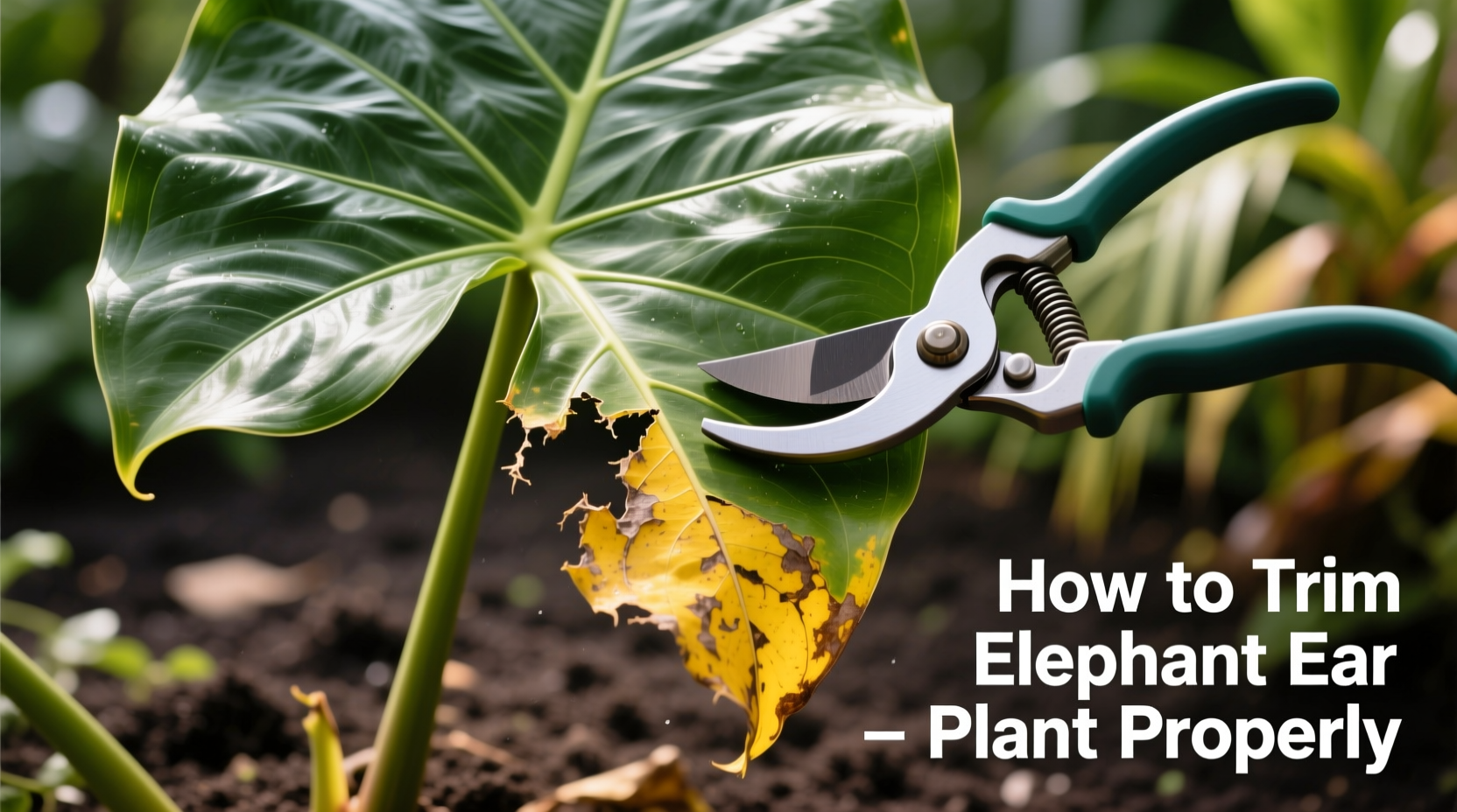 How to Trim Elephant Ear Plant Properly