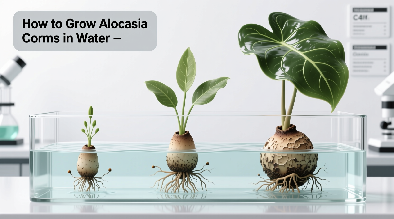 How to Grow Alocasia Corms in Water