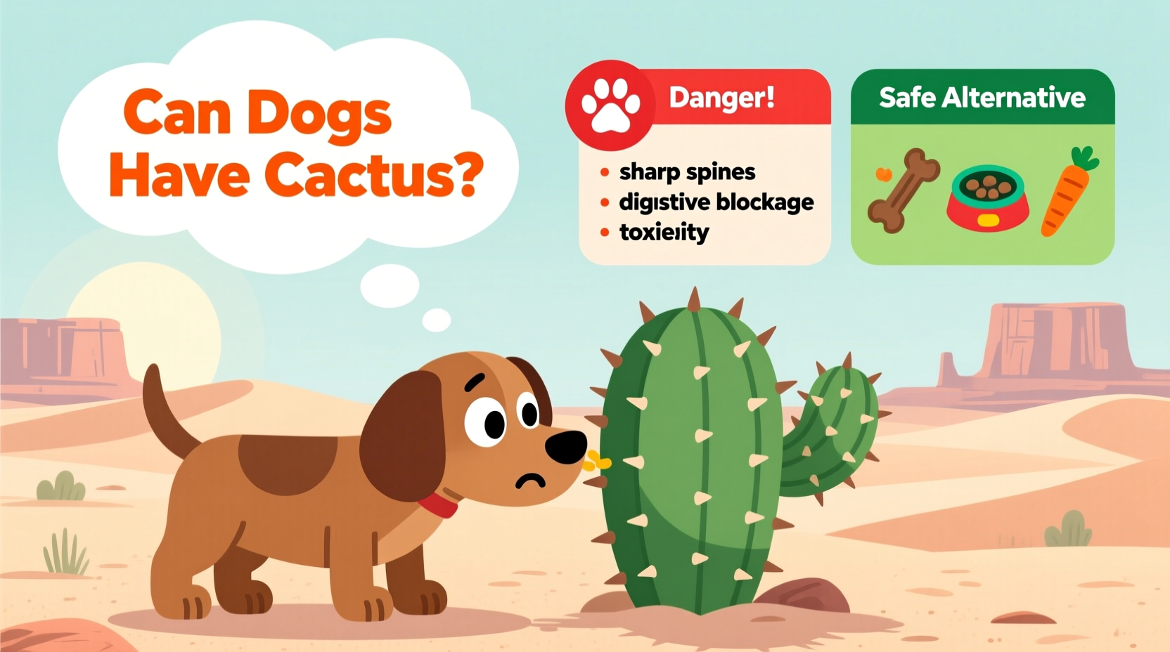Can Dogs Have Cactus? Risks & Safe Alternatives