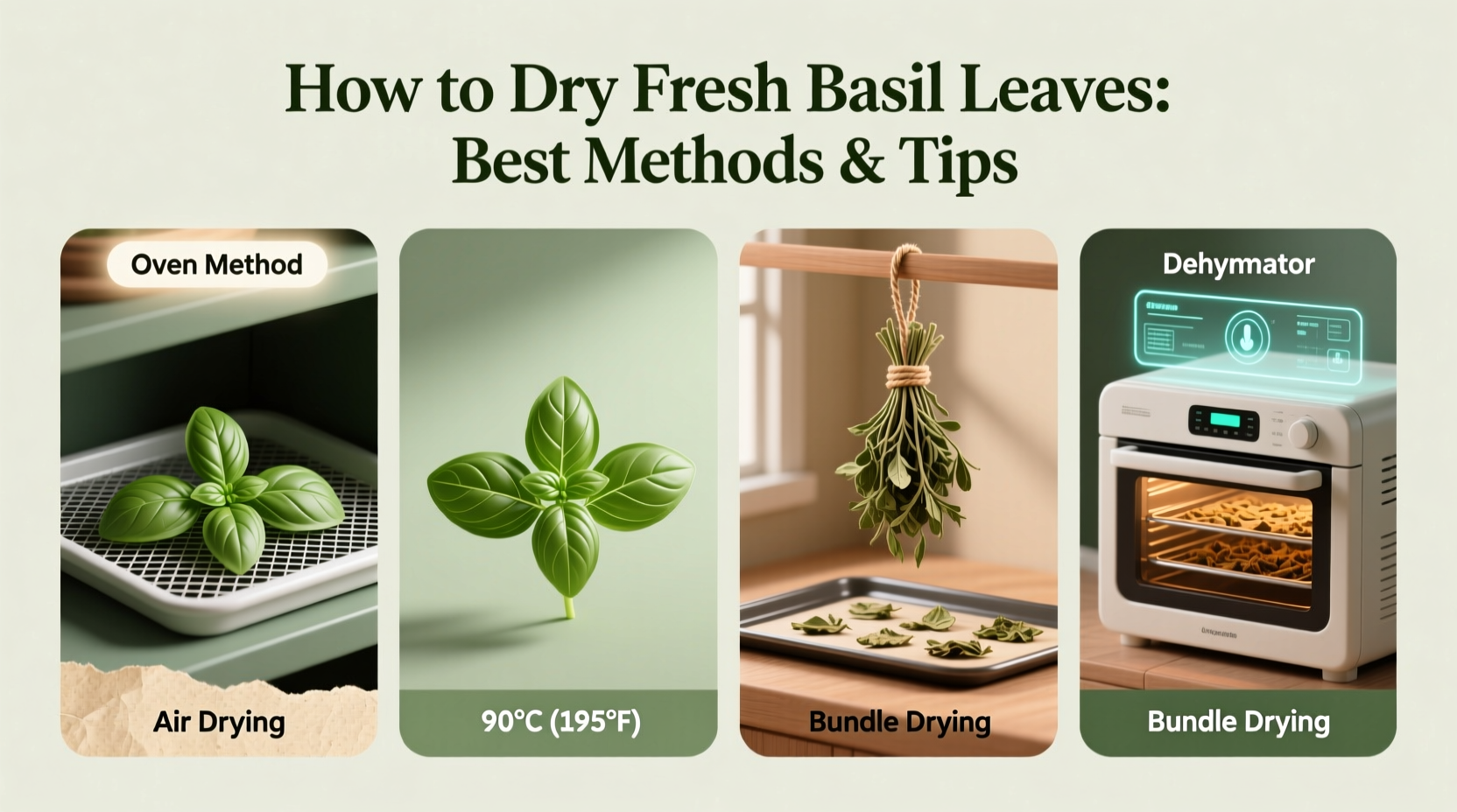 How to Dry Fresh Basil Leaves: Best Methods & Tips
